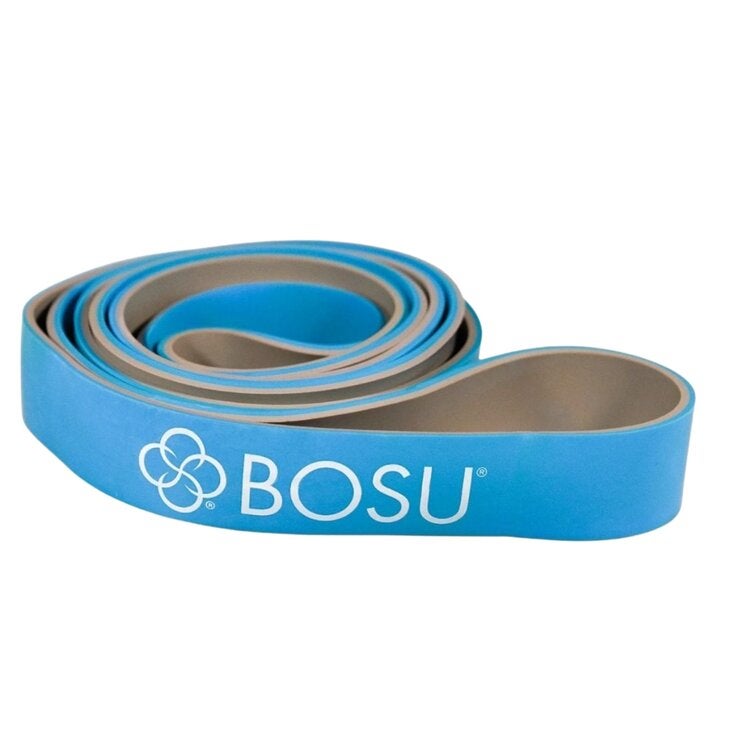 BOSU ゴム製 レジスタンスバンド 中負荷：20-45kg ブルー 104cm