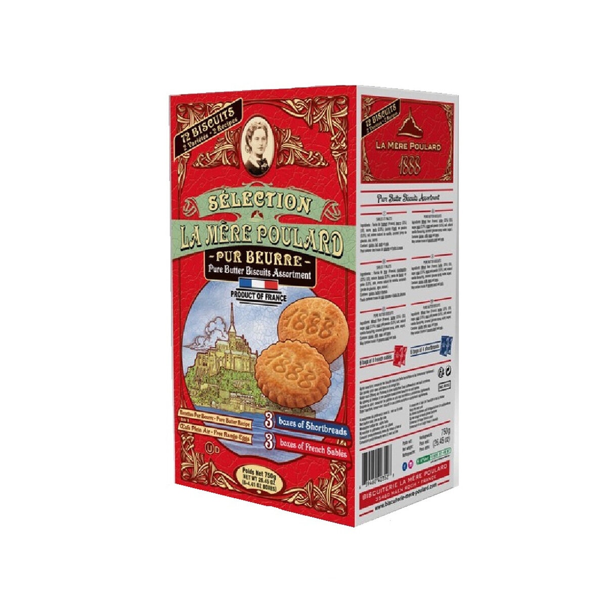 La Mere Poulard クッキーアソートボックス 750g