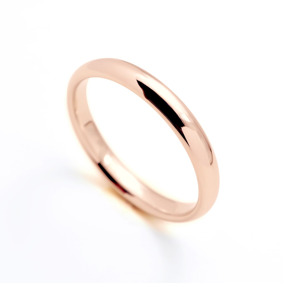 18K ピンクゴールド マリッジリング 3.0mm 3 ~ 21号