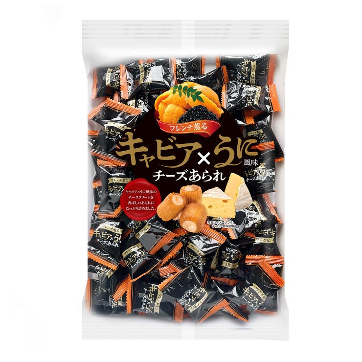 キャビア X うに風味チーズあられ 200g x 3