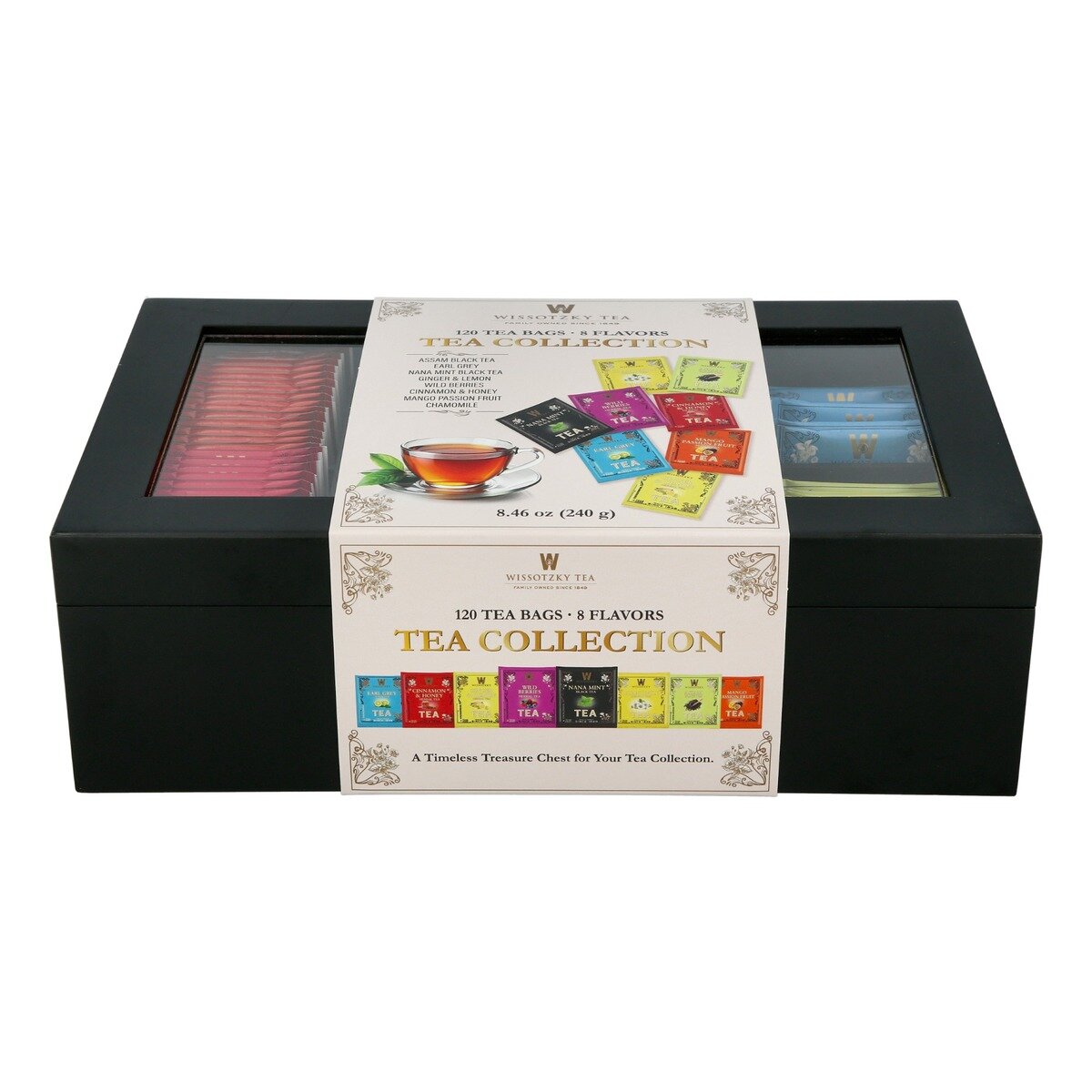 WISSOTZKY 紅茶＆ハーブティーセット 120包 木箱入り