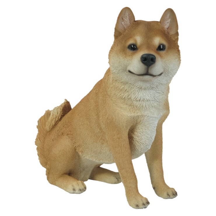ウービア お座り柴犬の置物 （大） H14197