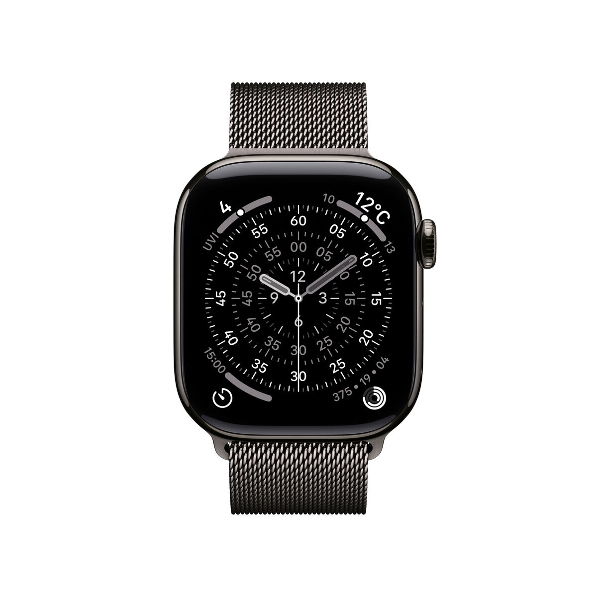 Apple Watch S11 Cellular 42mmスレートチタニウムケースとスレートミラネーゼループ
