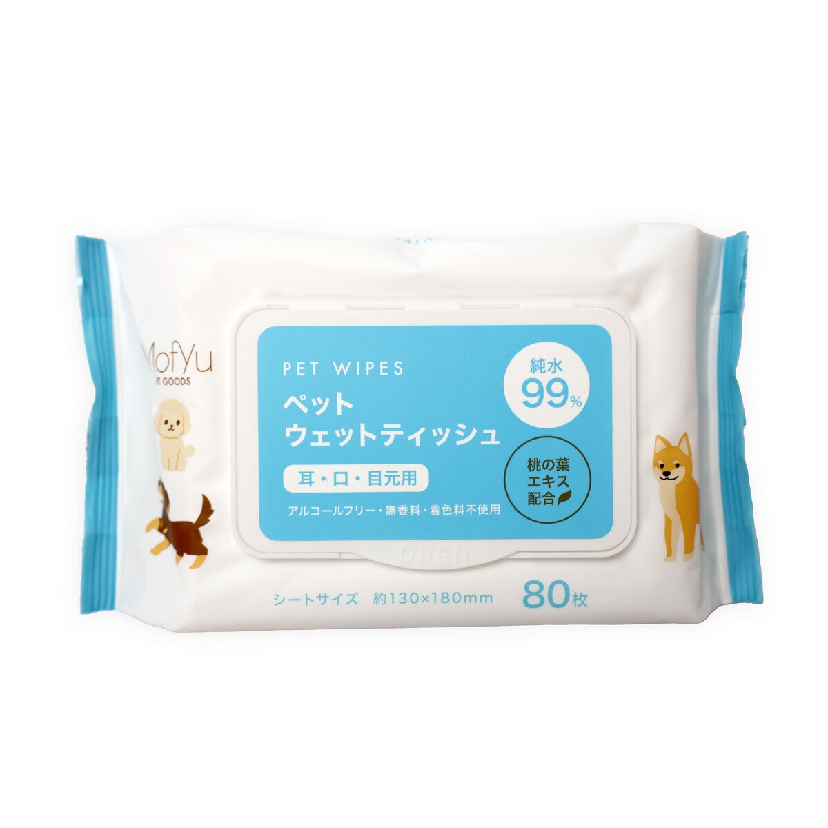 ペットウェットティッシュ 耳・口・目元用