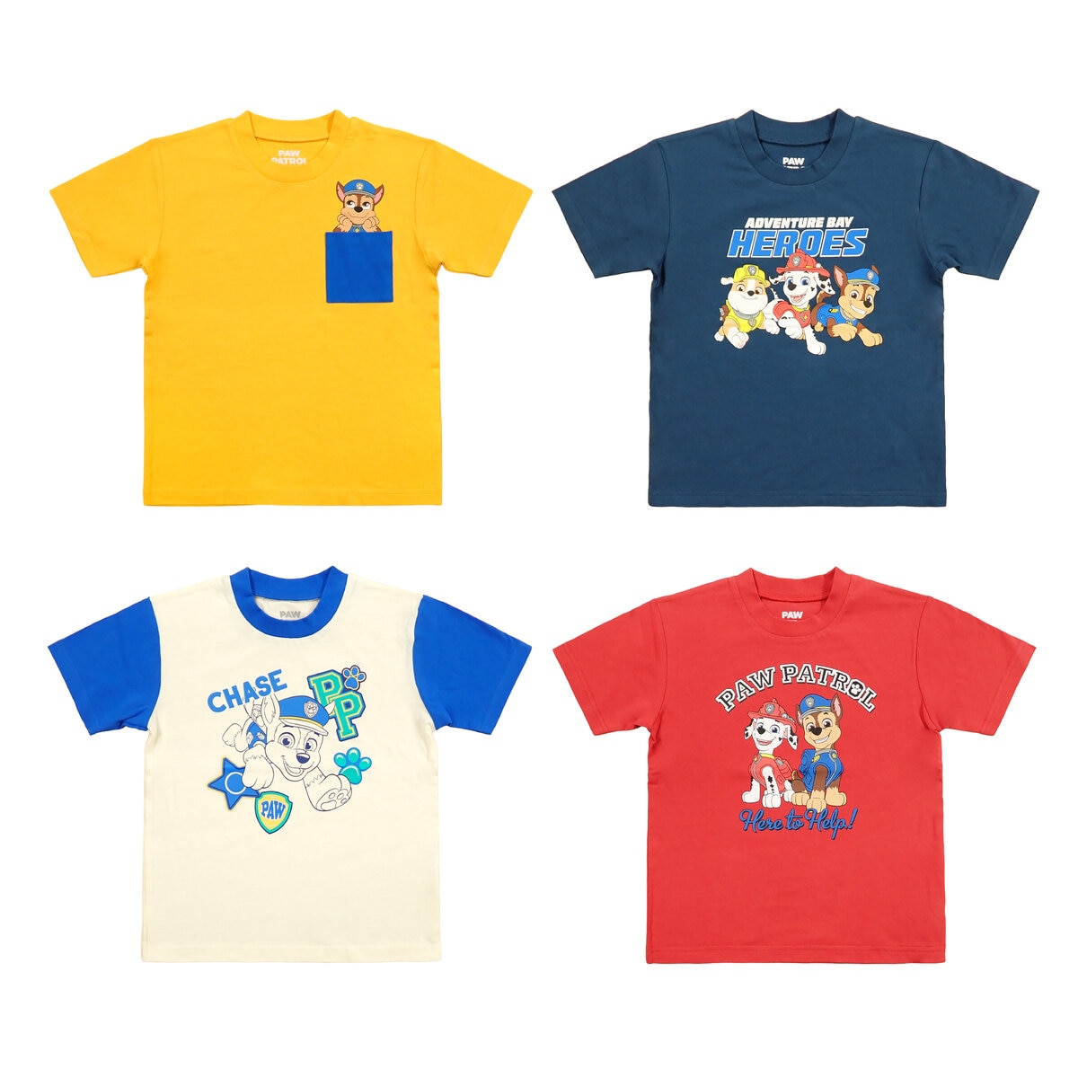 パウパトロール キッズ Tシャツ 4枚セット