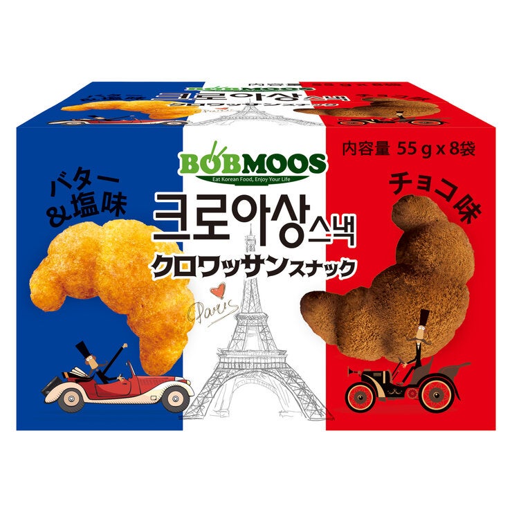 BOBMOOS クロワッサンスナック 55g x 8