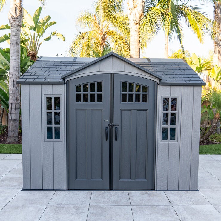 LIFETIME 10 x 8 フィート (3.0 x 2.4 m) 屋外用物置 60459A