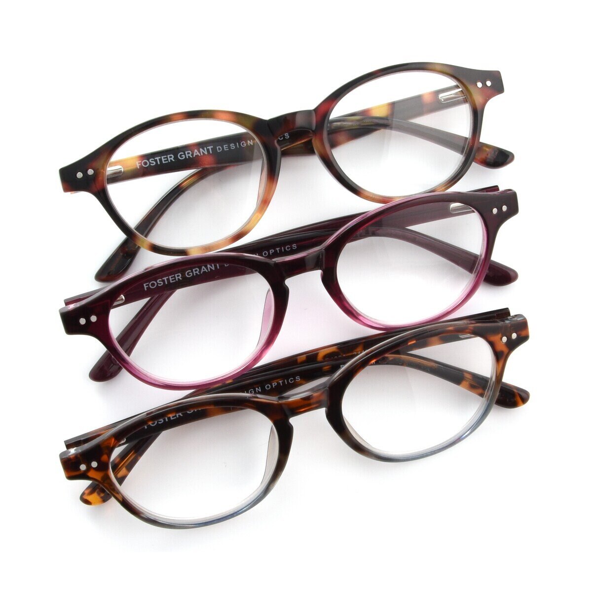 Design Optics® by Foster Grant "OLIVIA"/"LAYNA" リーディンググラス 2.00 3着セット