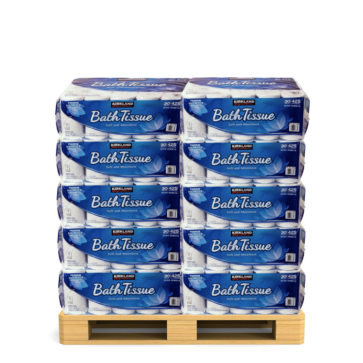 カークランドシグネチャー バスティッシュ 30ロール x 30セット (1パレットあたり）