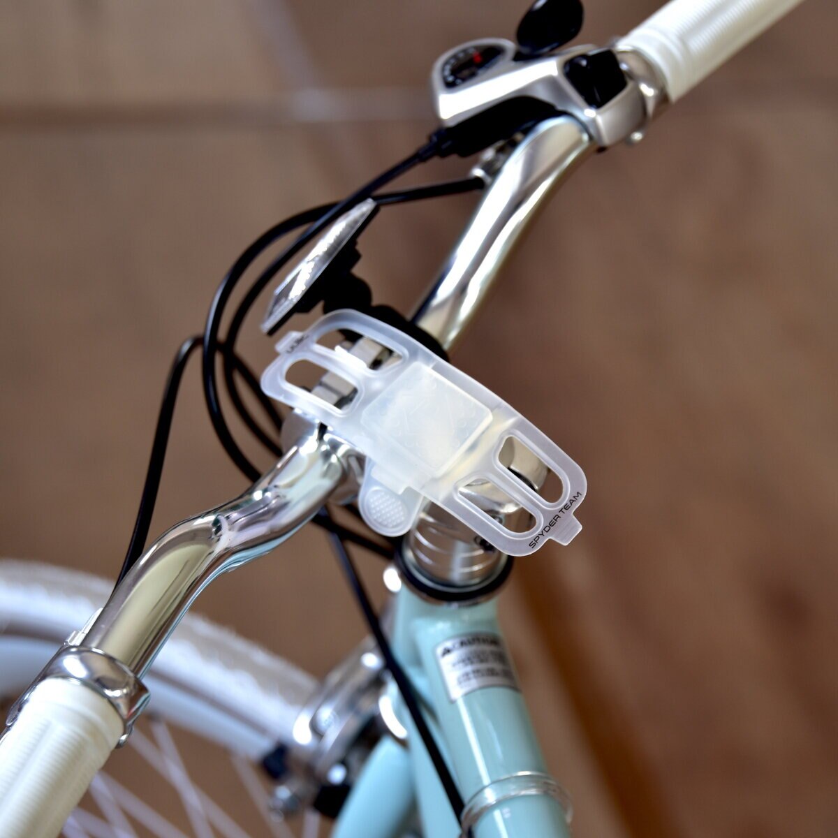 ULAC SPYDER TEAM CLEAR - 自転車用 シリコン スマートフォンホルダー ステム用