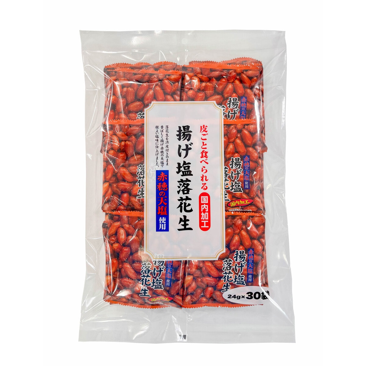 千年屋 揚げ塩落花生 24g x 30袋