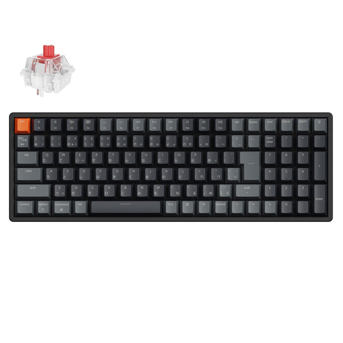 Keychron K4 Version 3 QMK ワイヤレスカスタム・メカニカルキーボード RGB アルミフレーム 赤軸(ホットスワップ) JIS配列