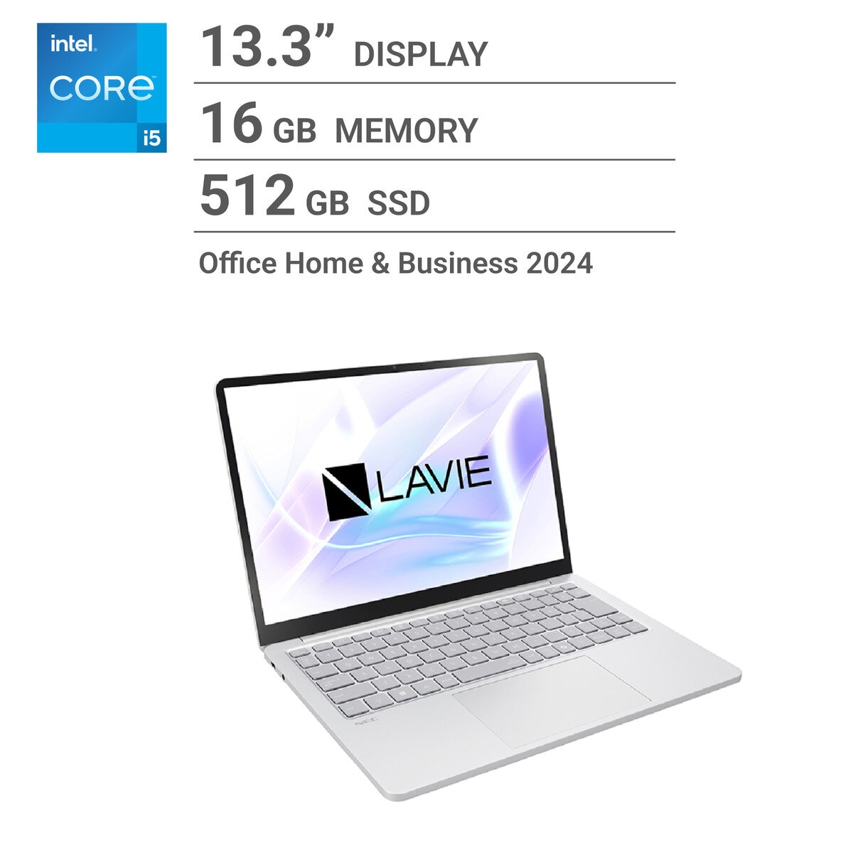 NEC ノートPC/LAVIE SMART SOL SE135/13.3インチ/Core i5-1335U/メモリ 16GB/SSD 512GB/プラチナシルバー/PC-SE13563A1-6