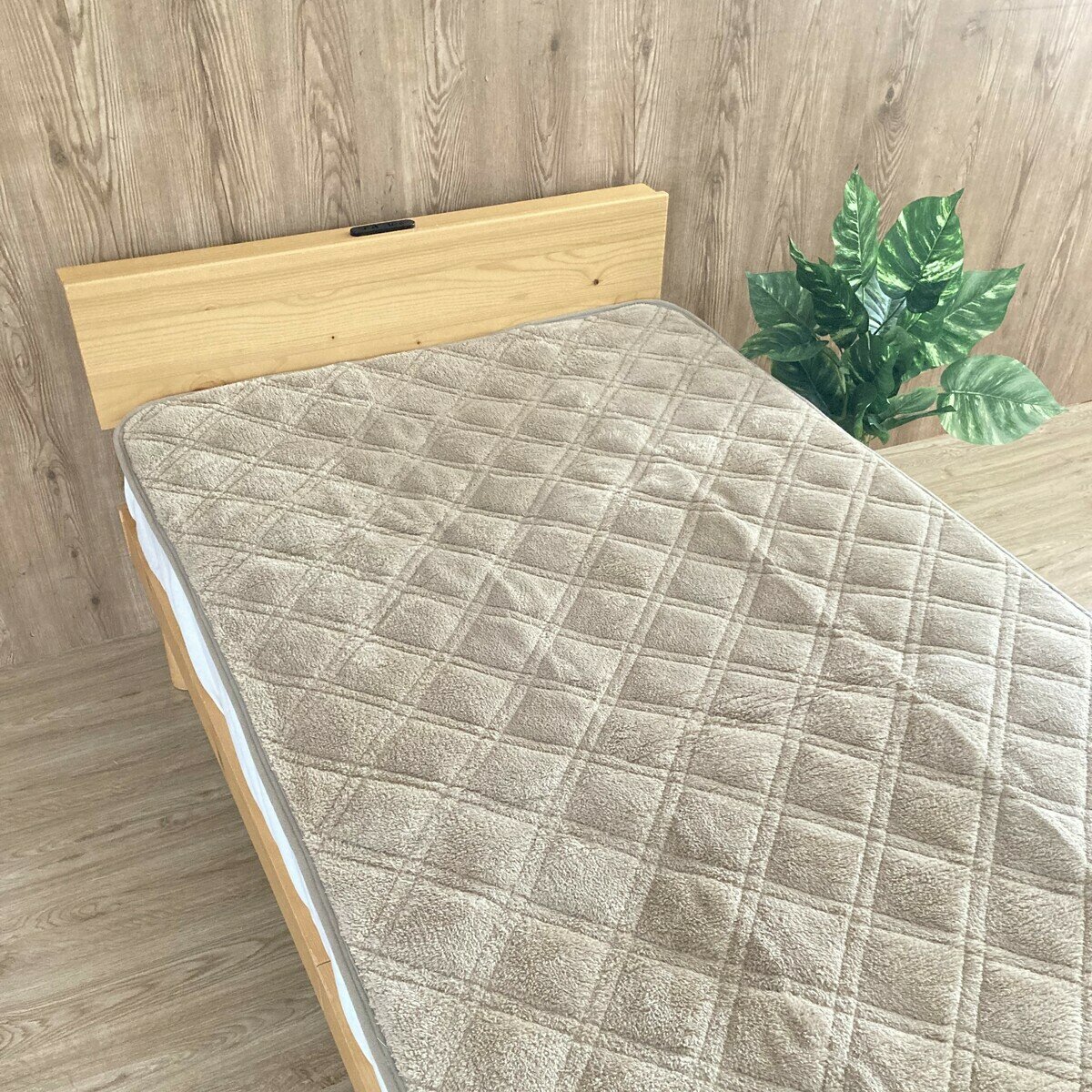 ロマンス小杉 ブラックシリカ 敷パッド 100cm x 205cm