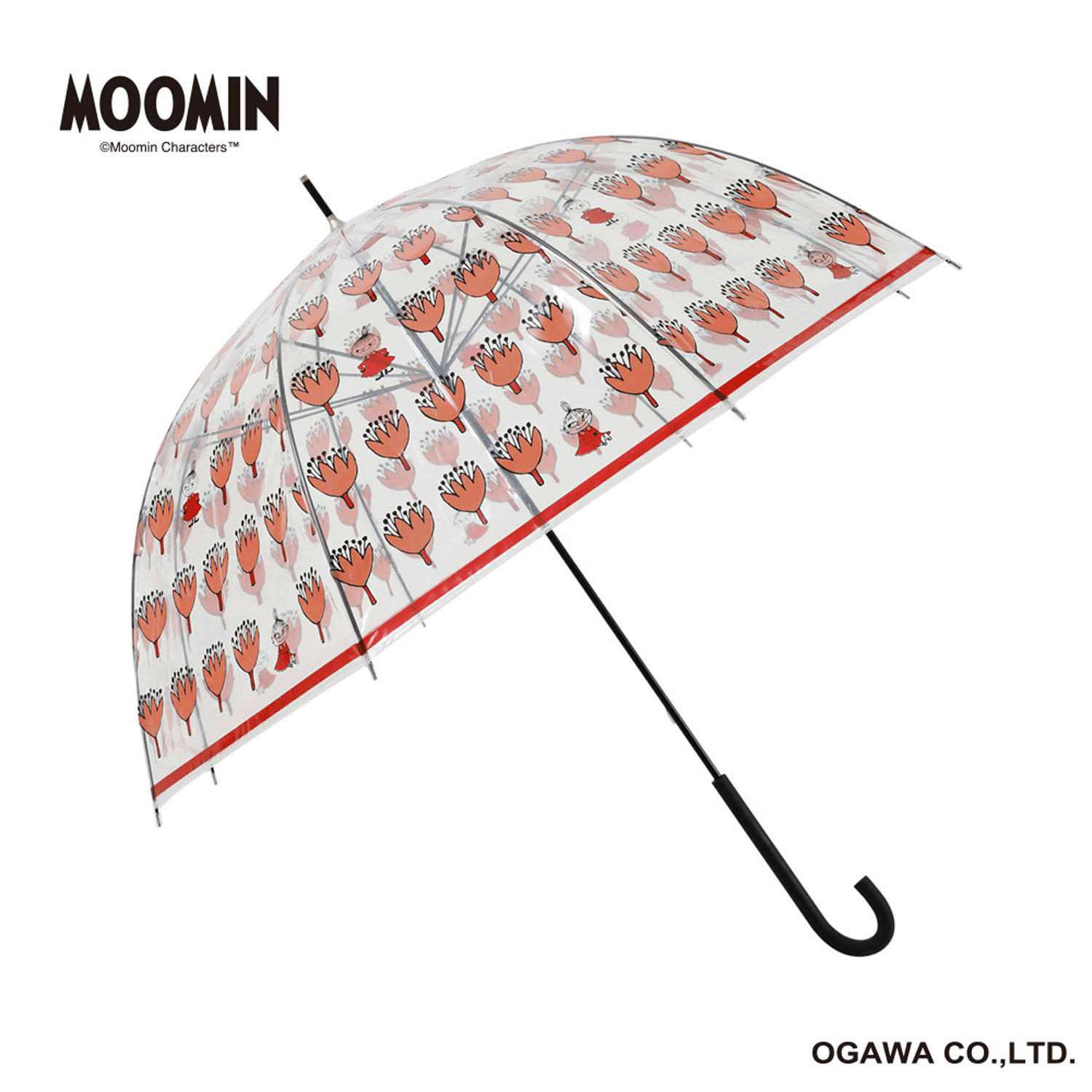 MOOMIN キャラクタービニール長傘 リトルミィ「フラワー」