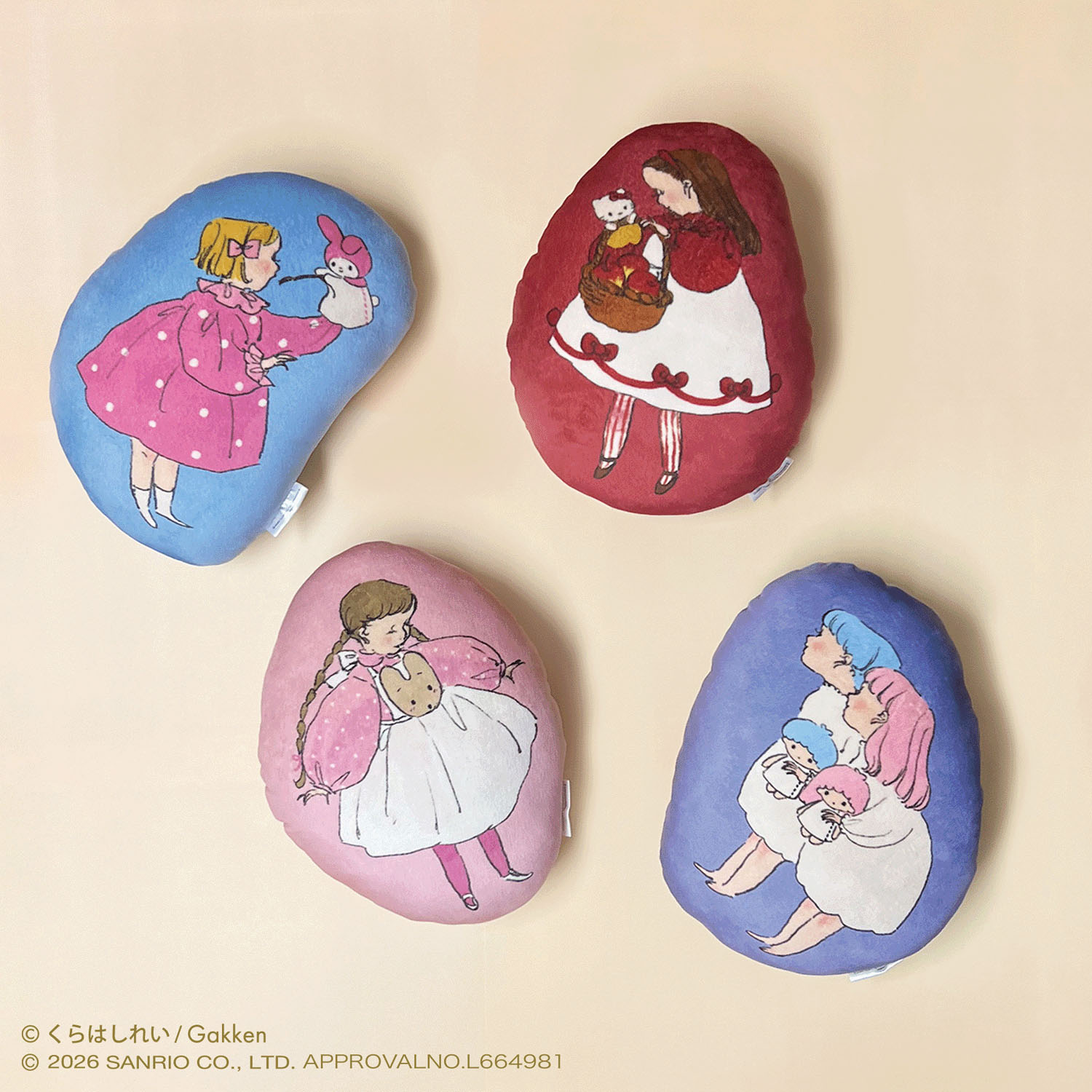 くらはしれい×サンリオキャラクターズ ダイカットクッション