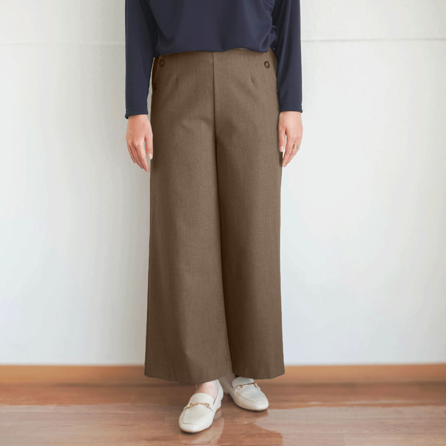 尾州ラベルワイドパンツ