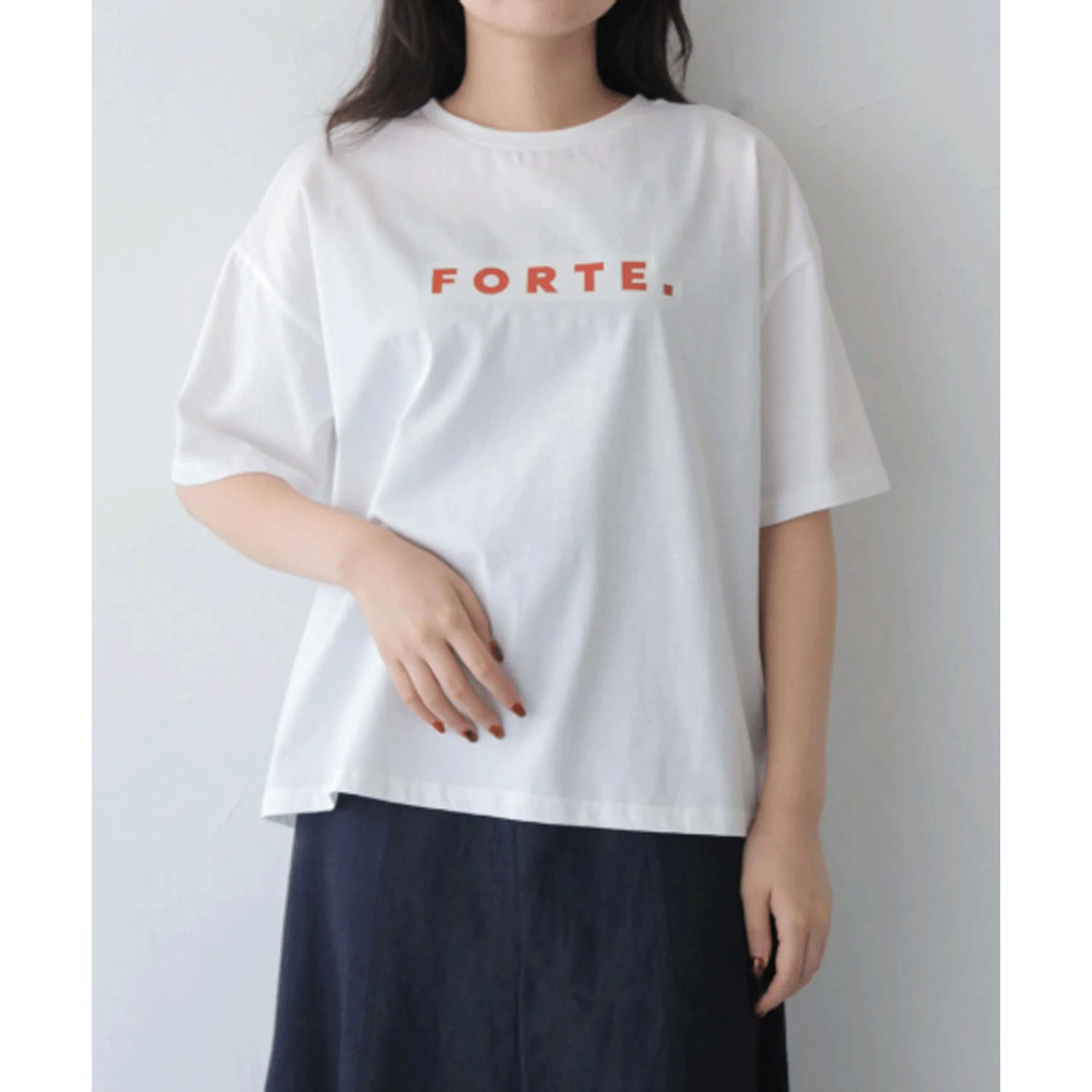 【Insta Live】vingtrois ドライタッチコットンフォントTシャツ