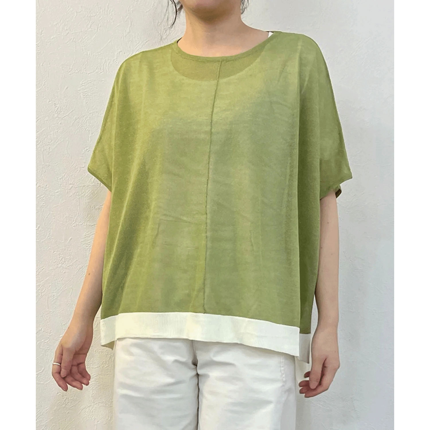 vingtrois 裾配色ニット