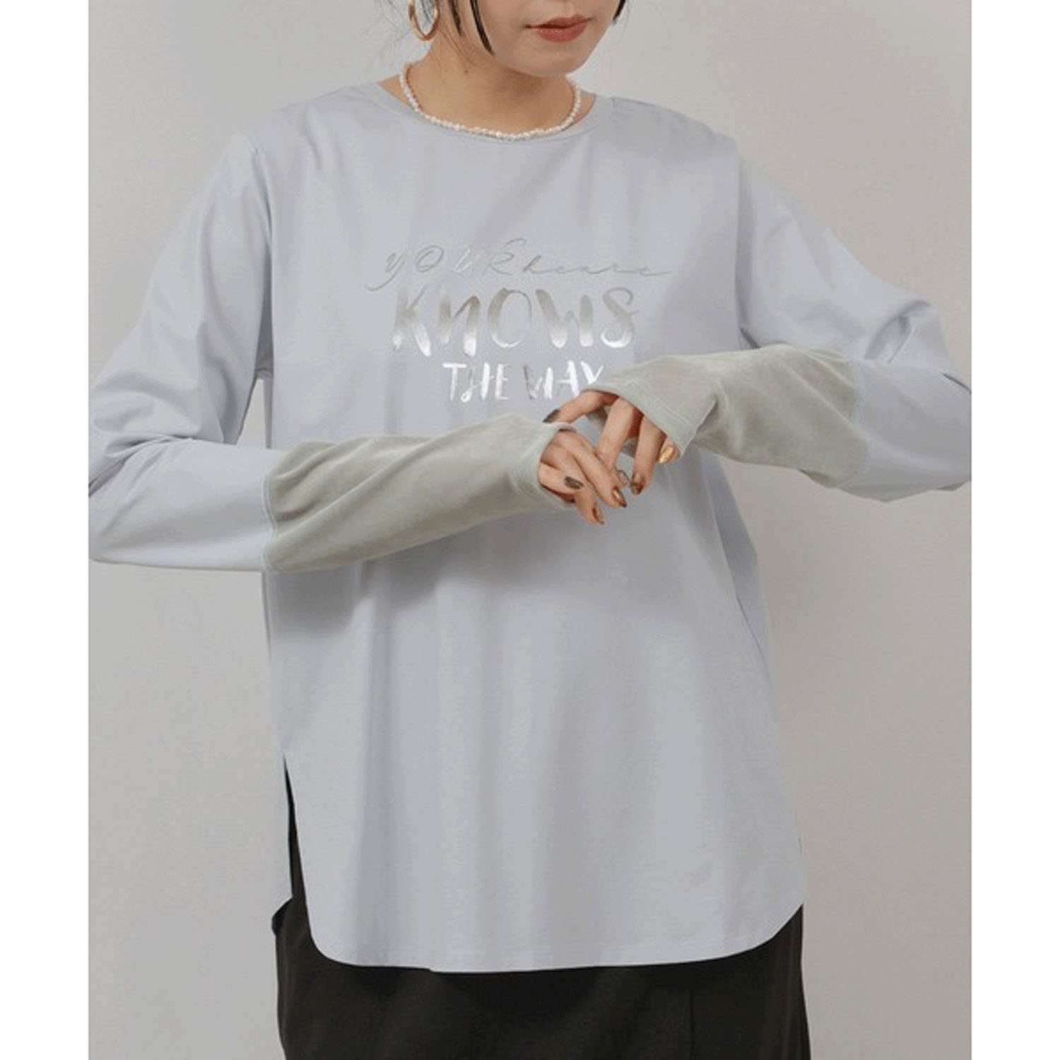 Palm Riche 箔プリントロンT