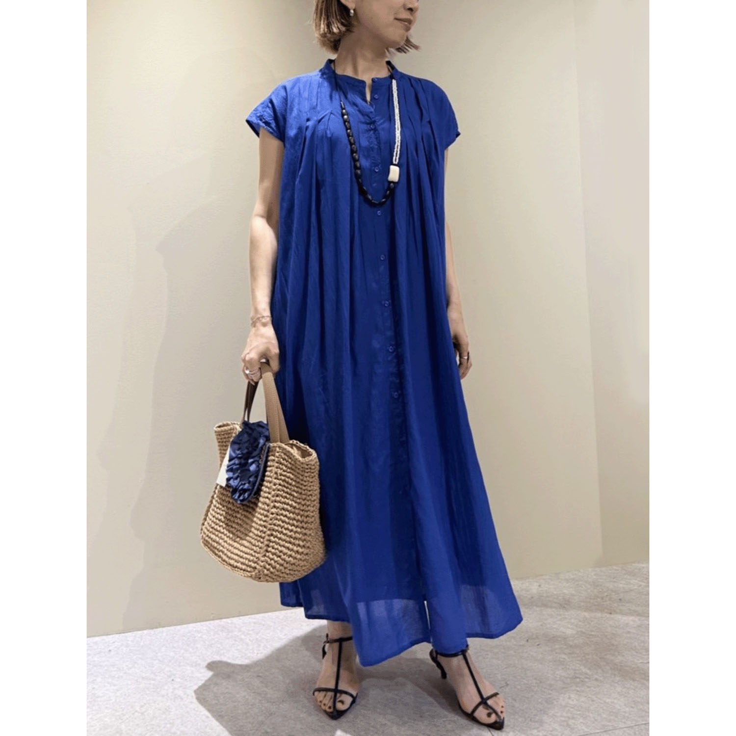 Emilyan コットンシアーボイルワンピース
