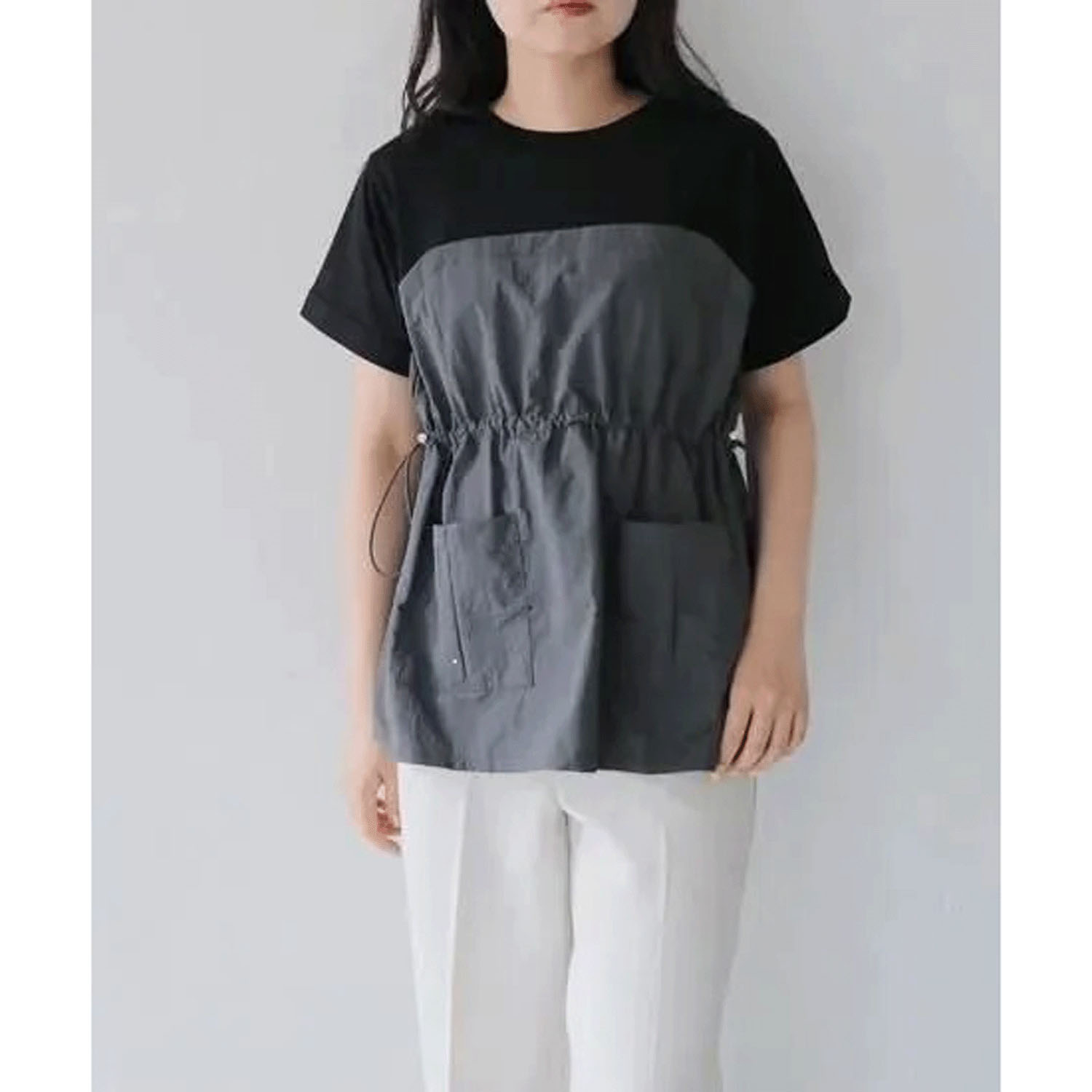 【Insta Live】vingtrois異素材ドッキングTシャツ