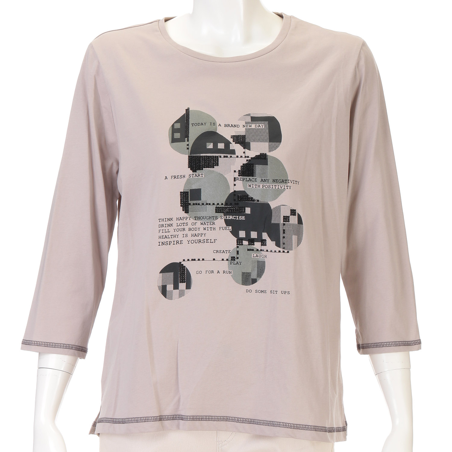 シルケット天竺ロゴプリントTシャツ
