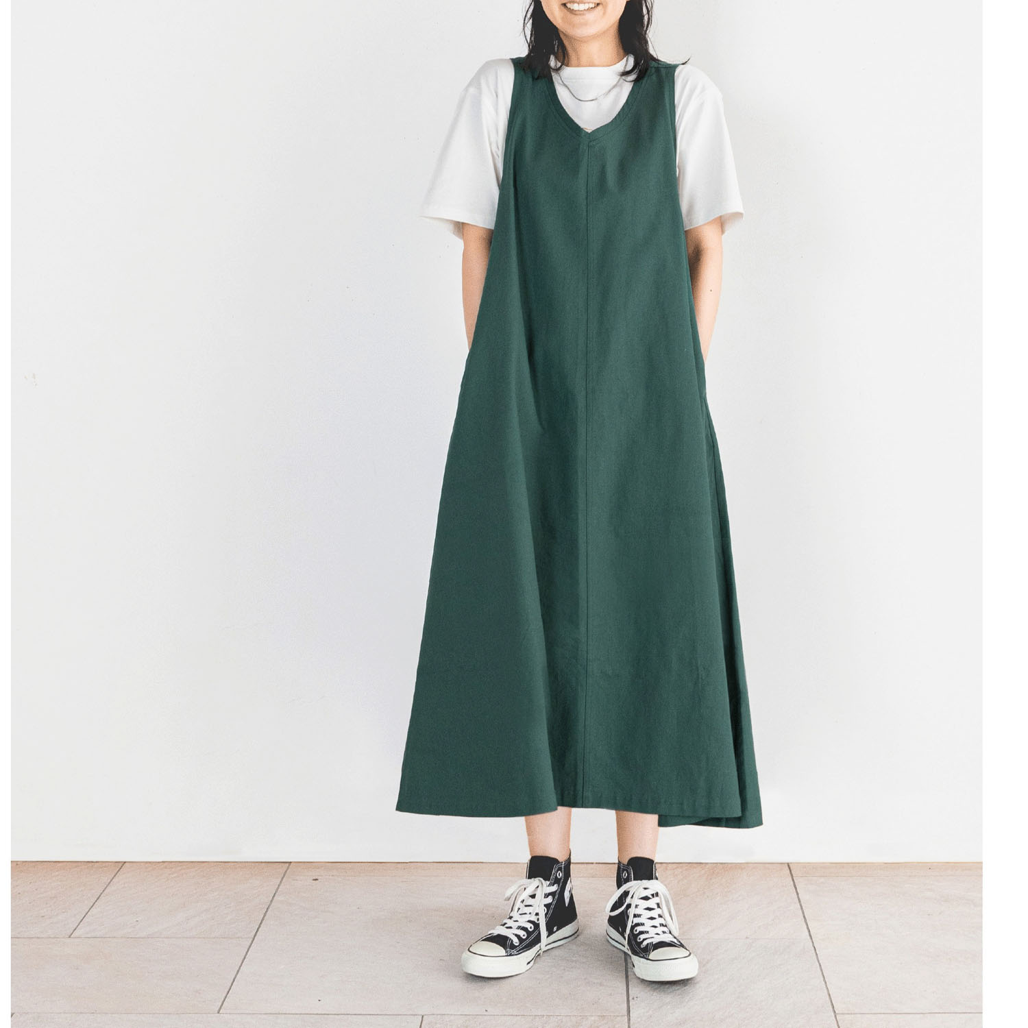 【7月中旬頃入荷予定】Northern Truck ノースリーブワークワンピース