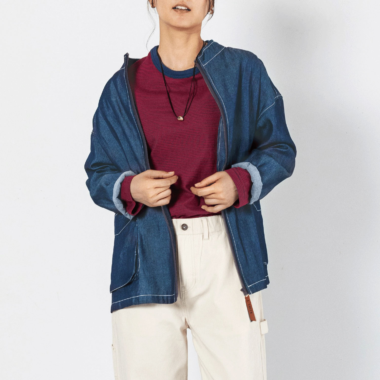 【8月中旬頃入荷予定】Northern Truck zip upスタンドカラーワークジャケット