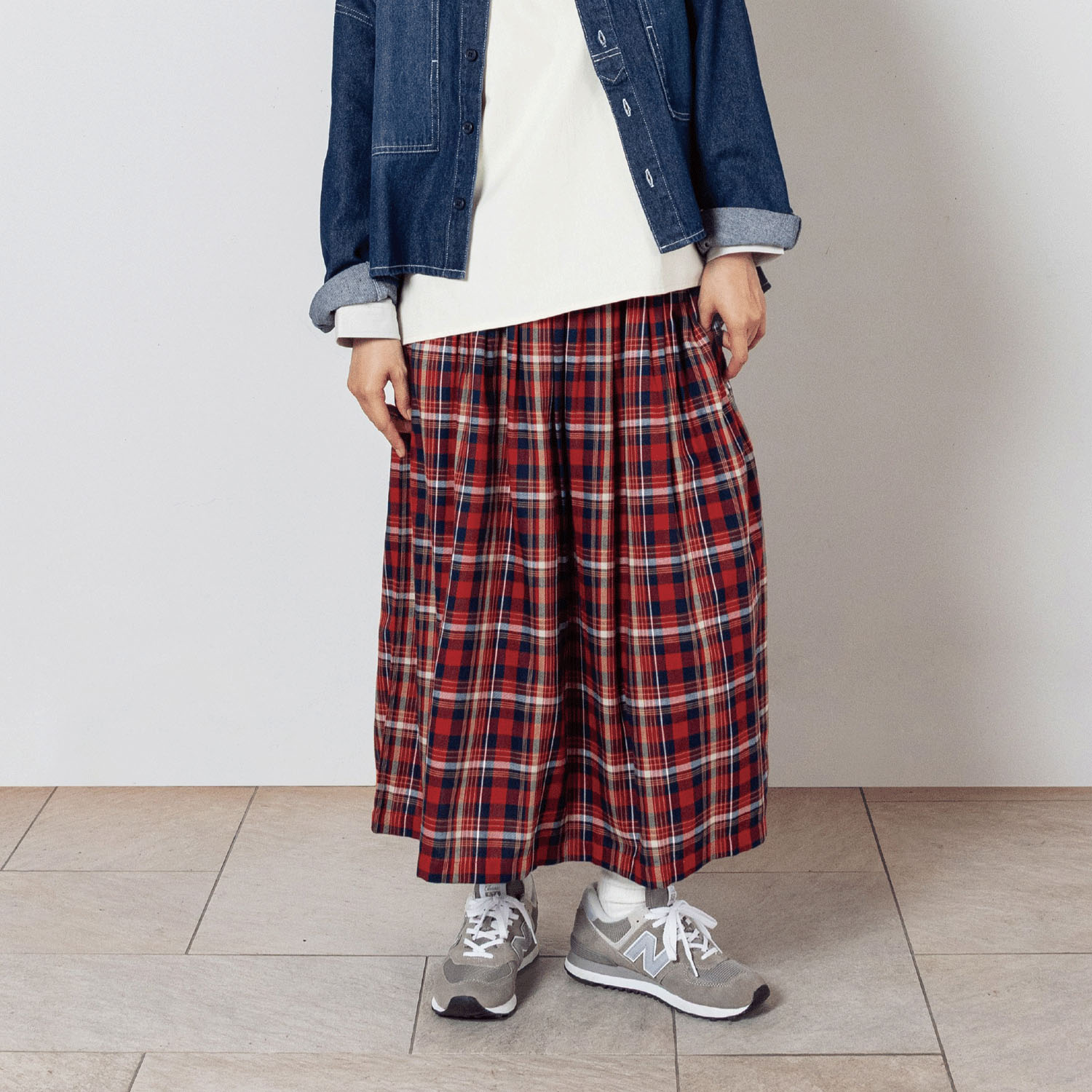 【9月中旬頃入荷予定】Northern Truck チェックスカート