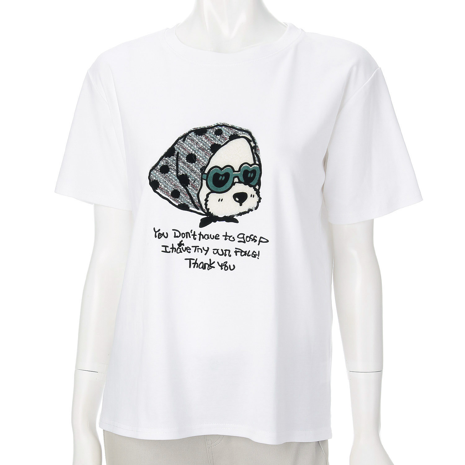 VERITE サングラスドッグTシャツ