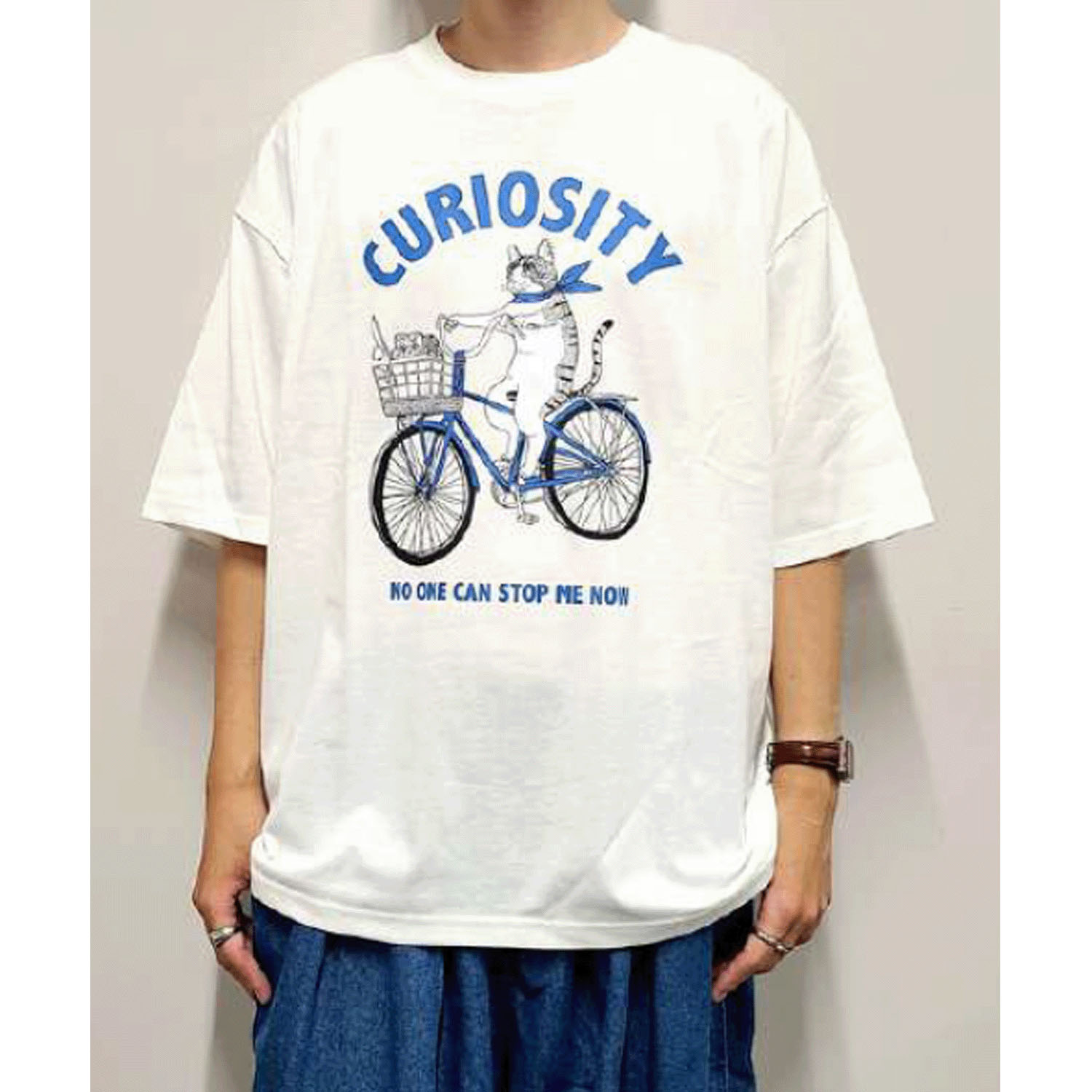 【Insta Live】CORISCO Animal Village 自転車に乗ったネコTシャツ