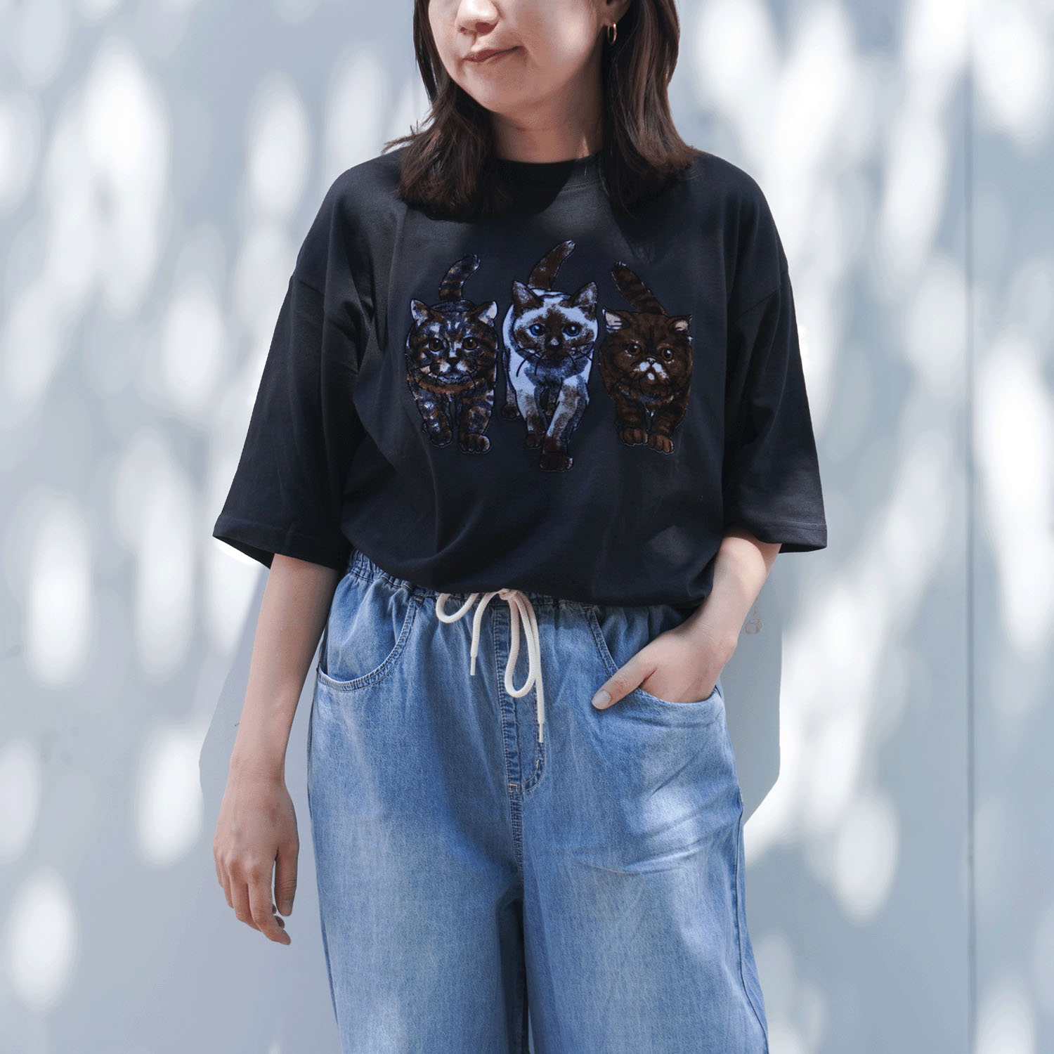 【Insta Live】CORISCO Animal Village ネコフロッキーTシャツ
