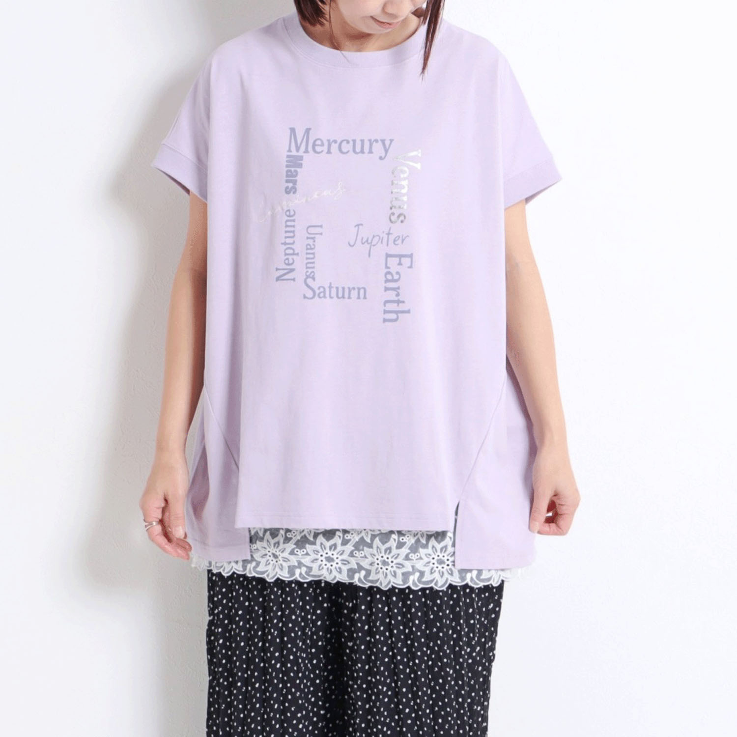 le colis ドライタッチイロイロロゴリブTEE 接触冷感