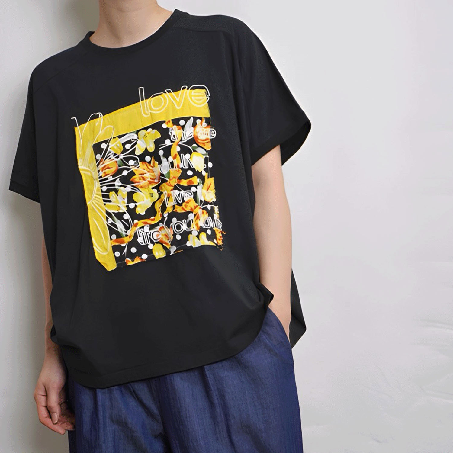 【Insta Live】【新色追加】fu－dueka：： バンダナ刺しゅうTee