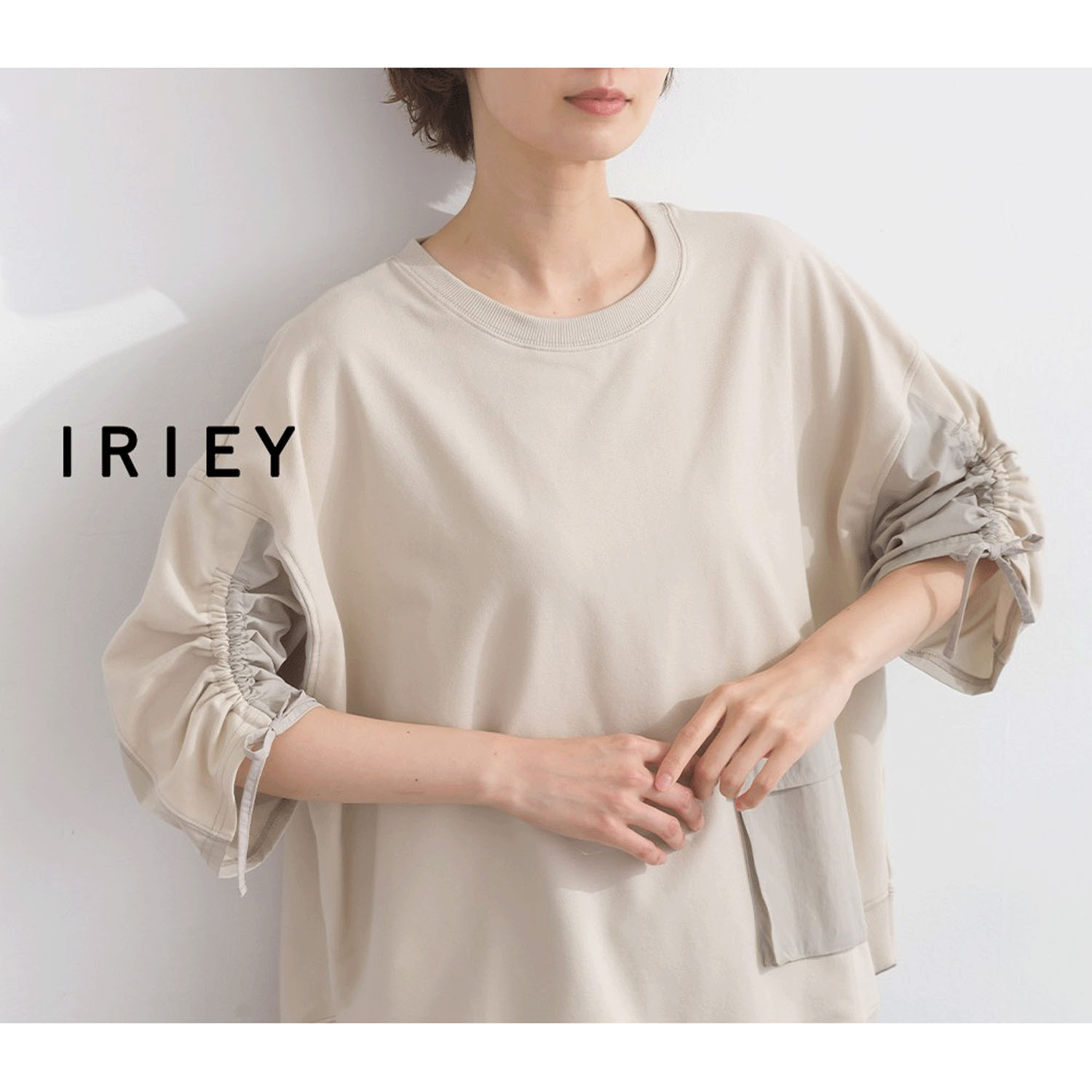 【ETONET限定】 iriey 吸水速乾シャーリングプルオーバー