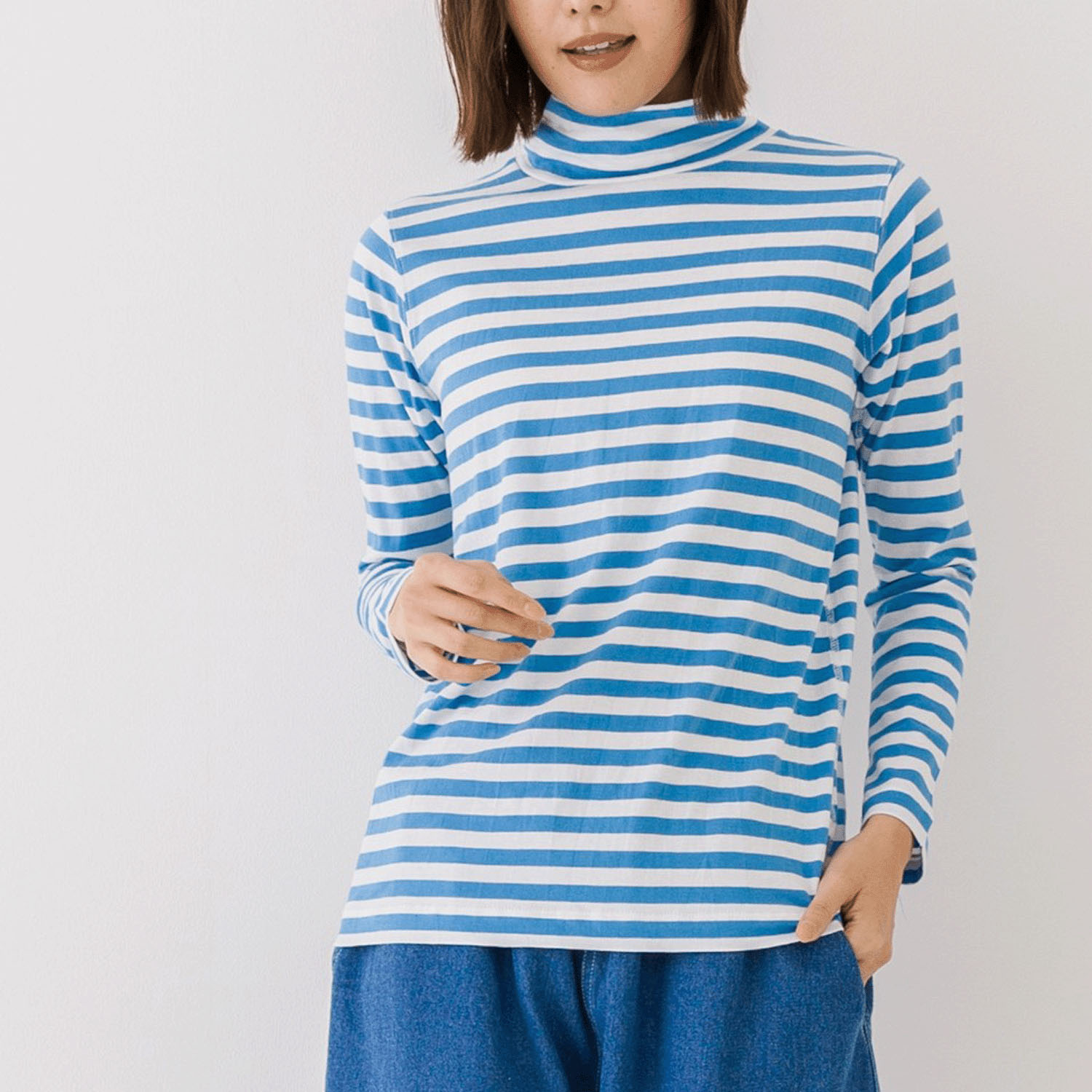 【お取り寄せ】kermu オーガニックコットンハイネックTシャツ