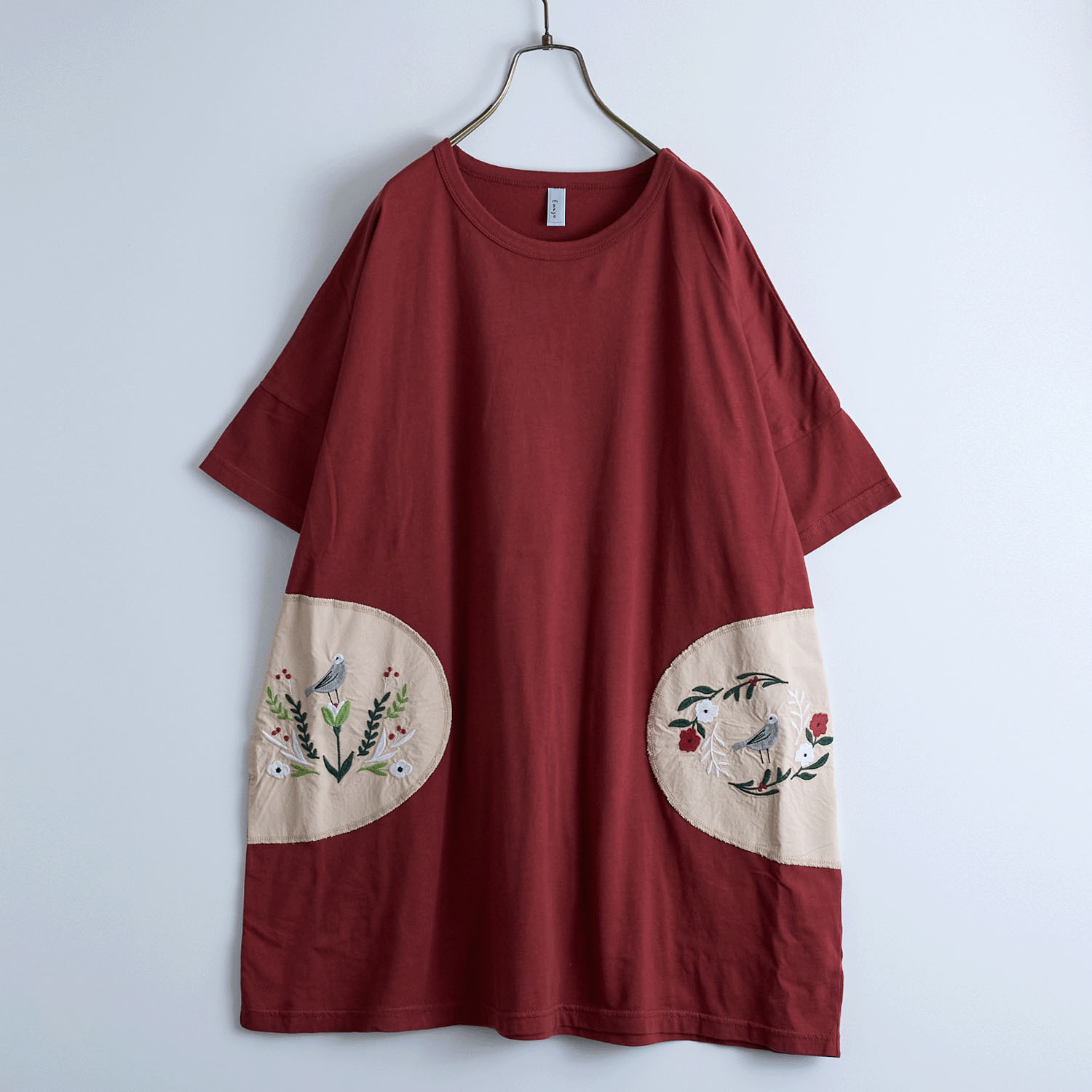 【先行予約】Emago ポケット刺繍チュニック