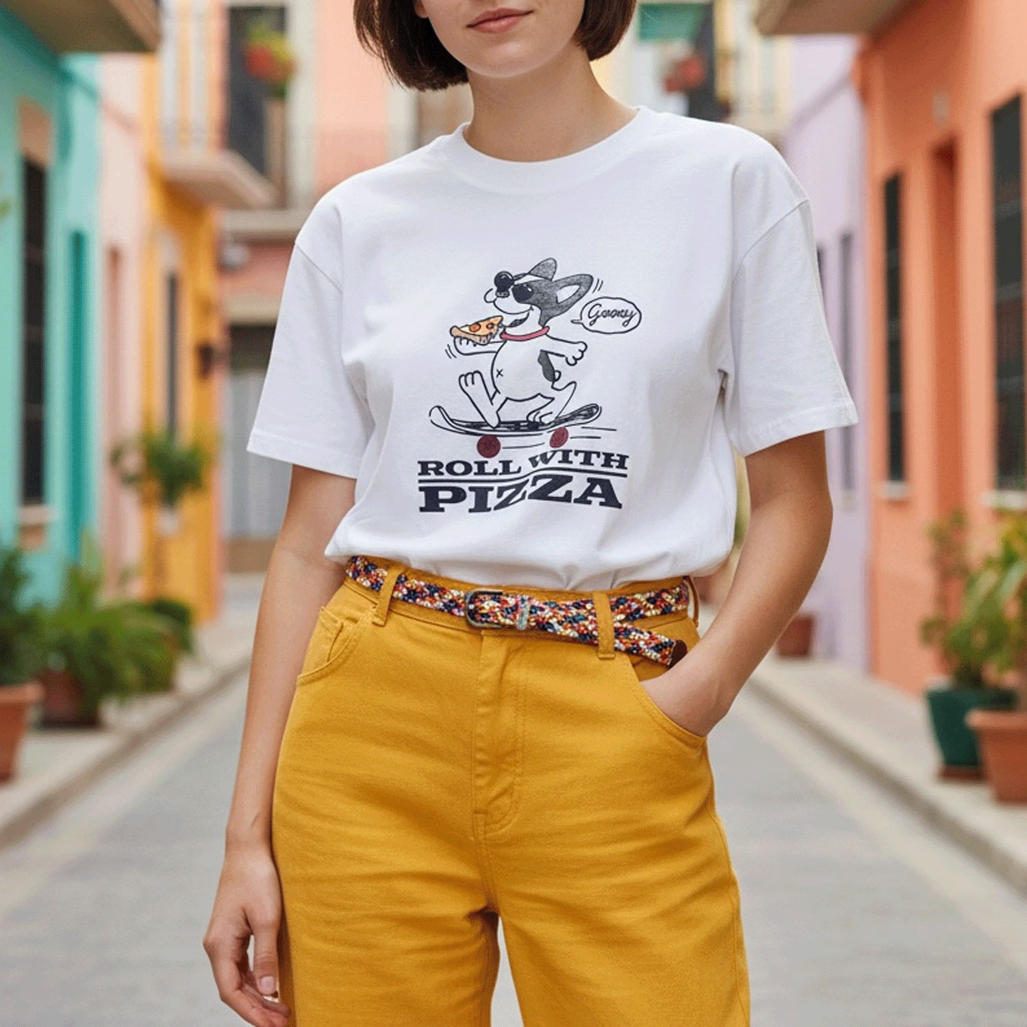 QUASH アニマルギミックプリントTee
