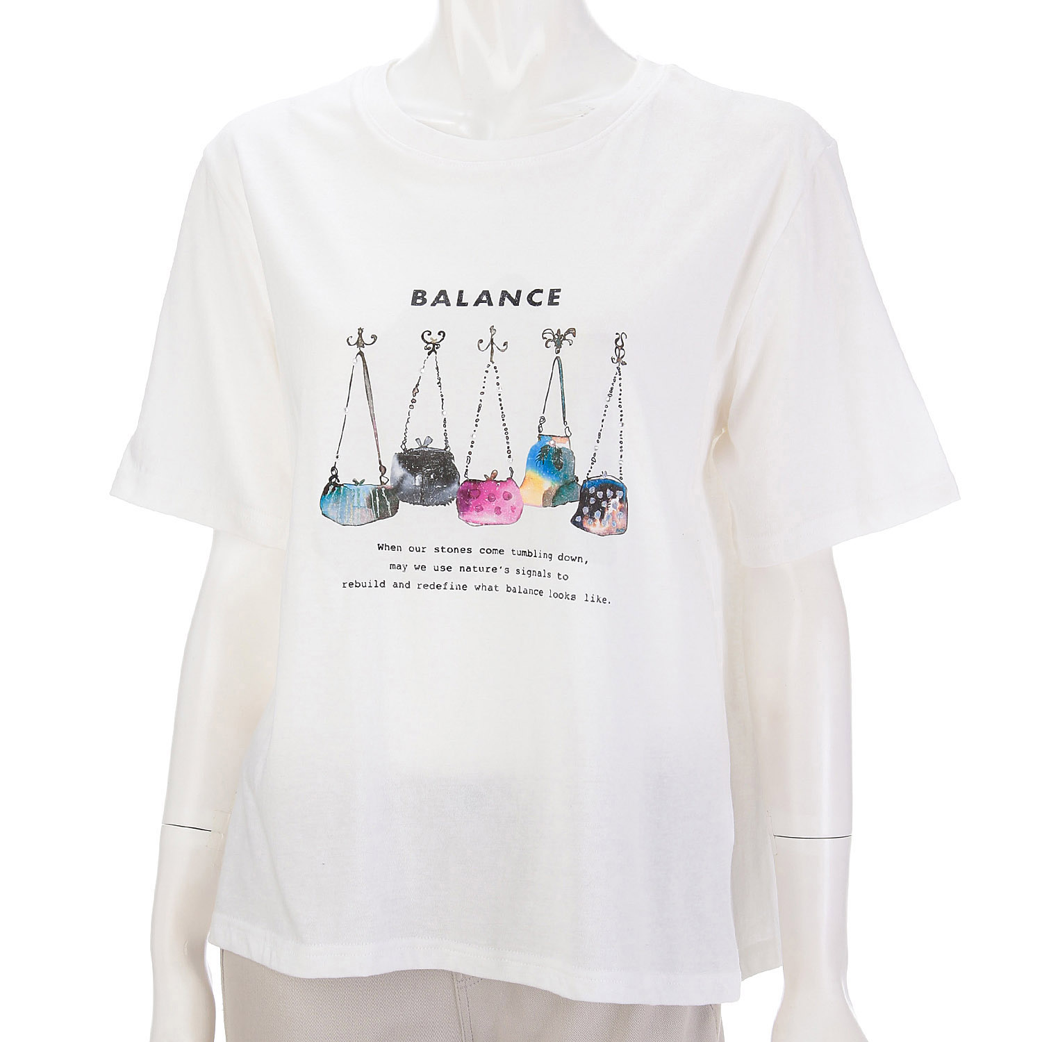 Klin Klin バッグ柄Tシャツ