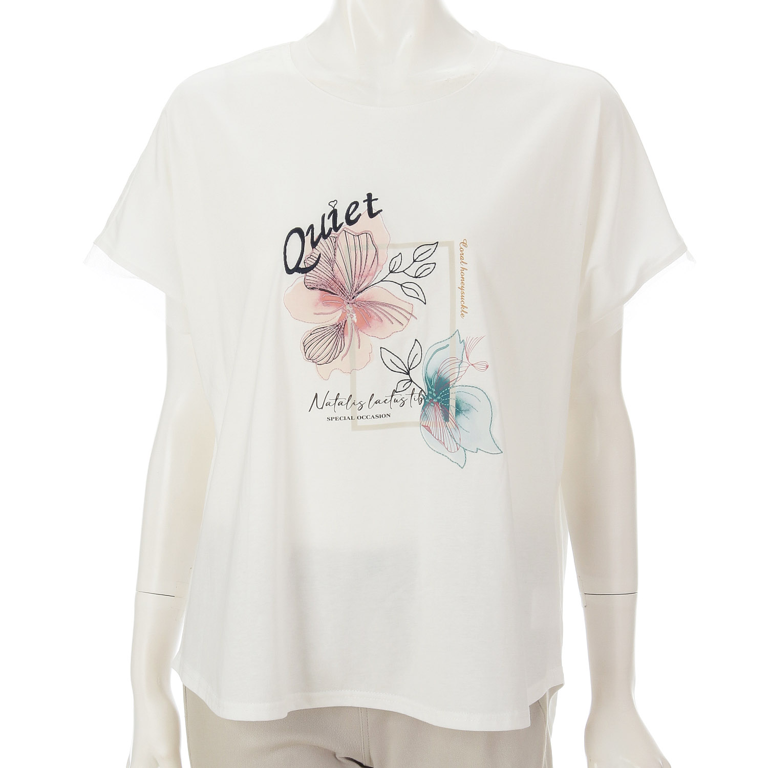 花柄Tシャツ