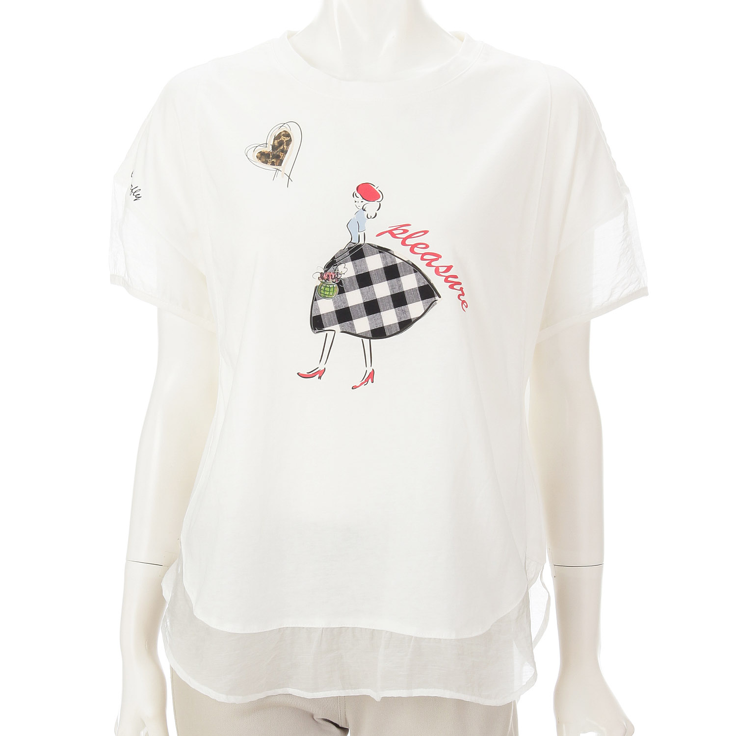 女性柄Tシャツ