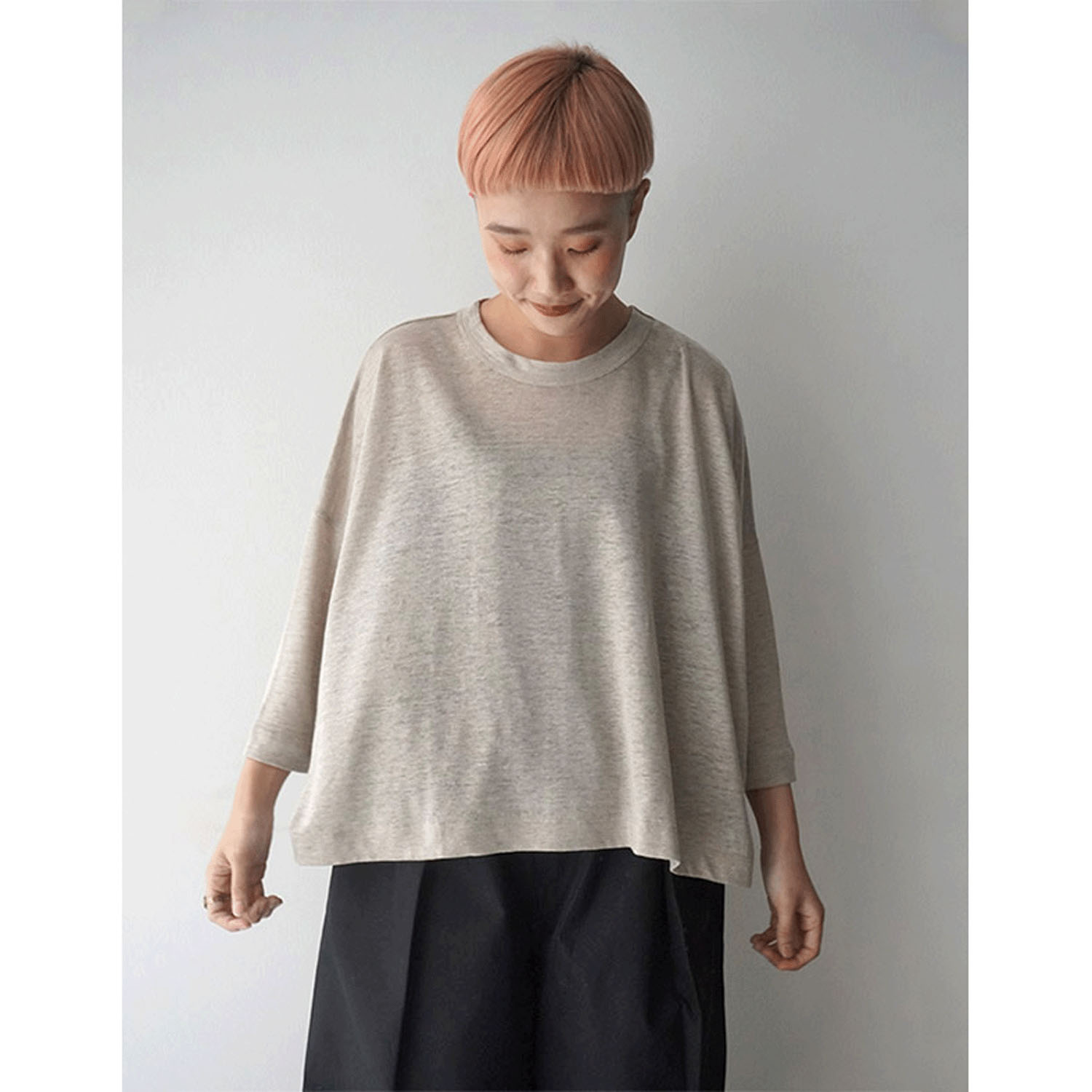 mao made 7分袖ワイドTEE