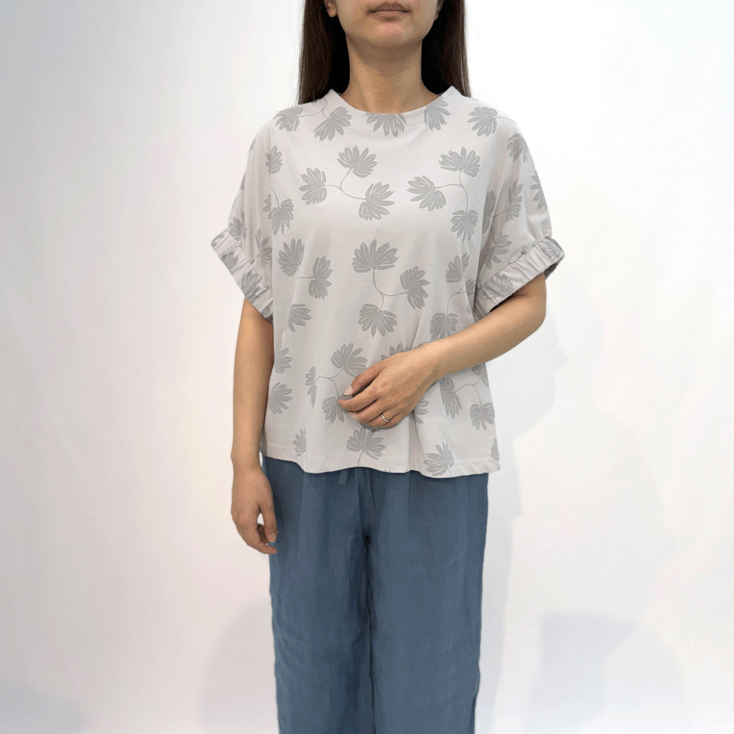 AUG 袖ギャザーTee