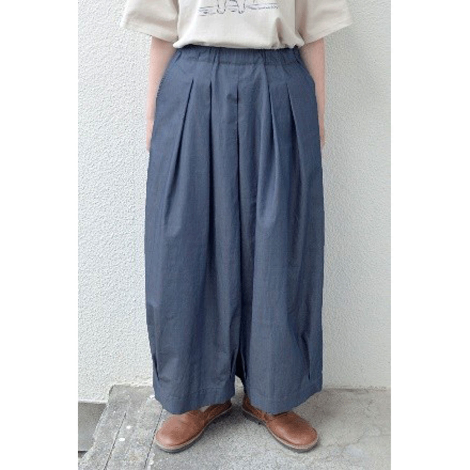 homeworking 裾タックキュロット