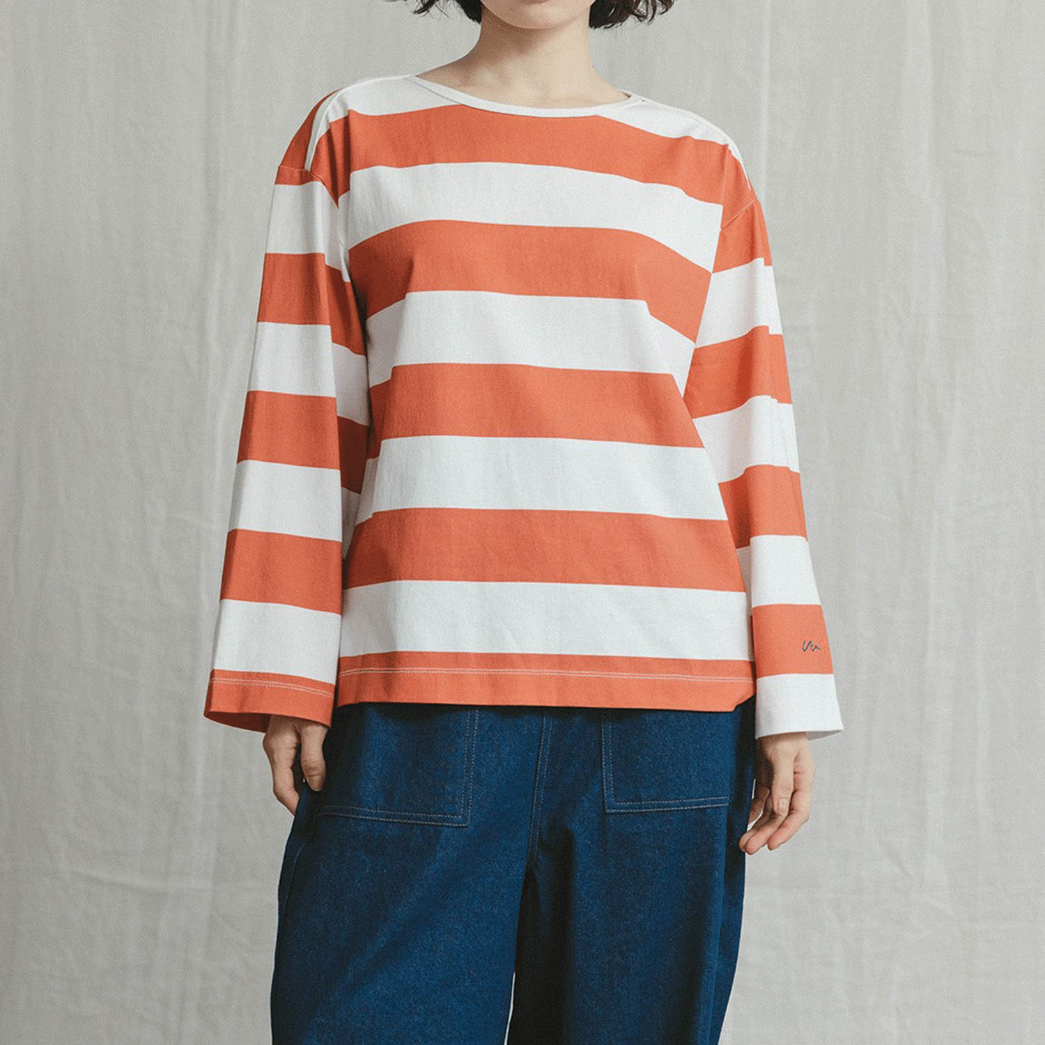 VAMU 先染ボーダーTシャツ