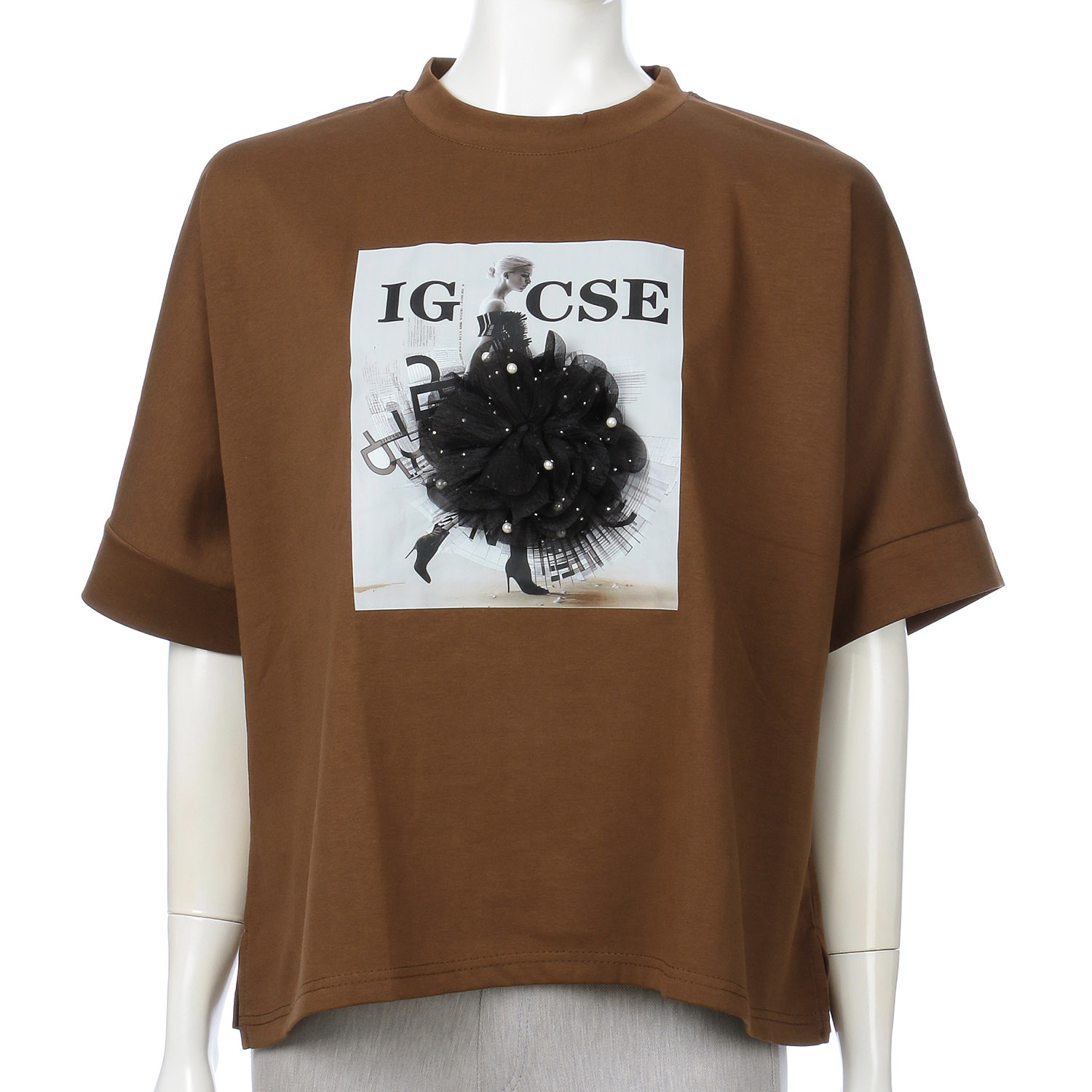 薄ポンチデザインTシャツ