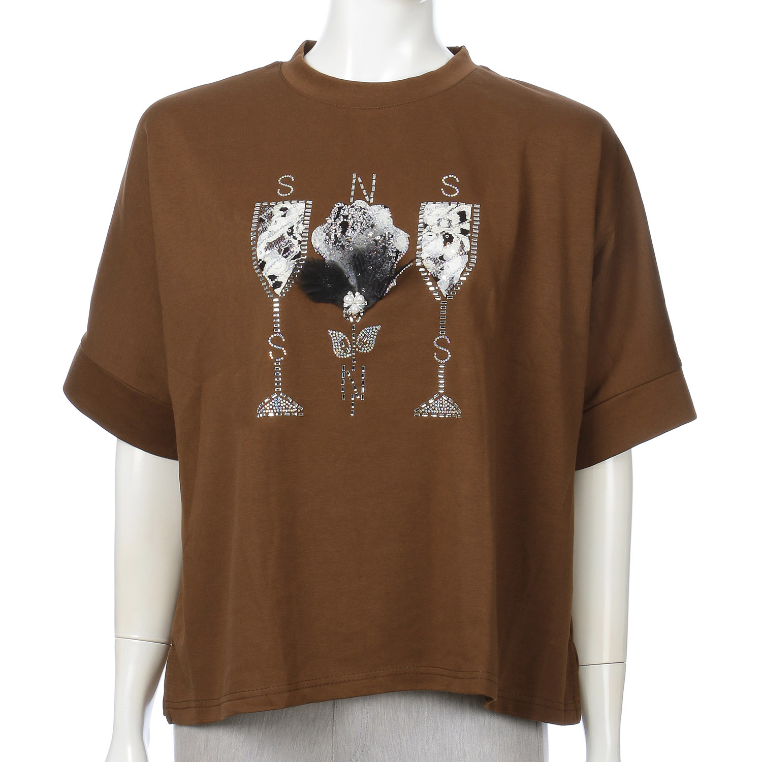 薄ポンチデザインTシャツ
