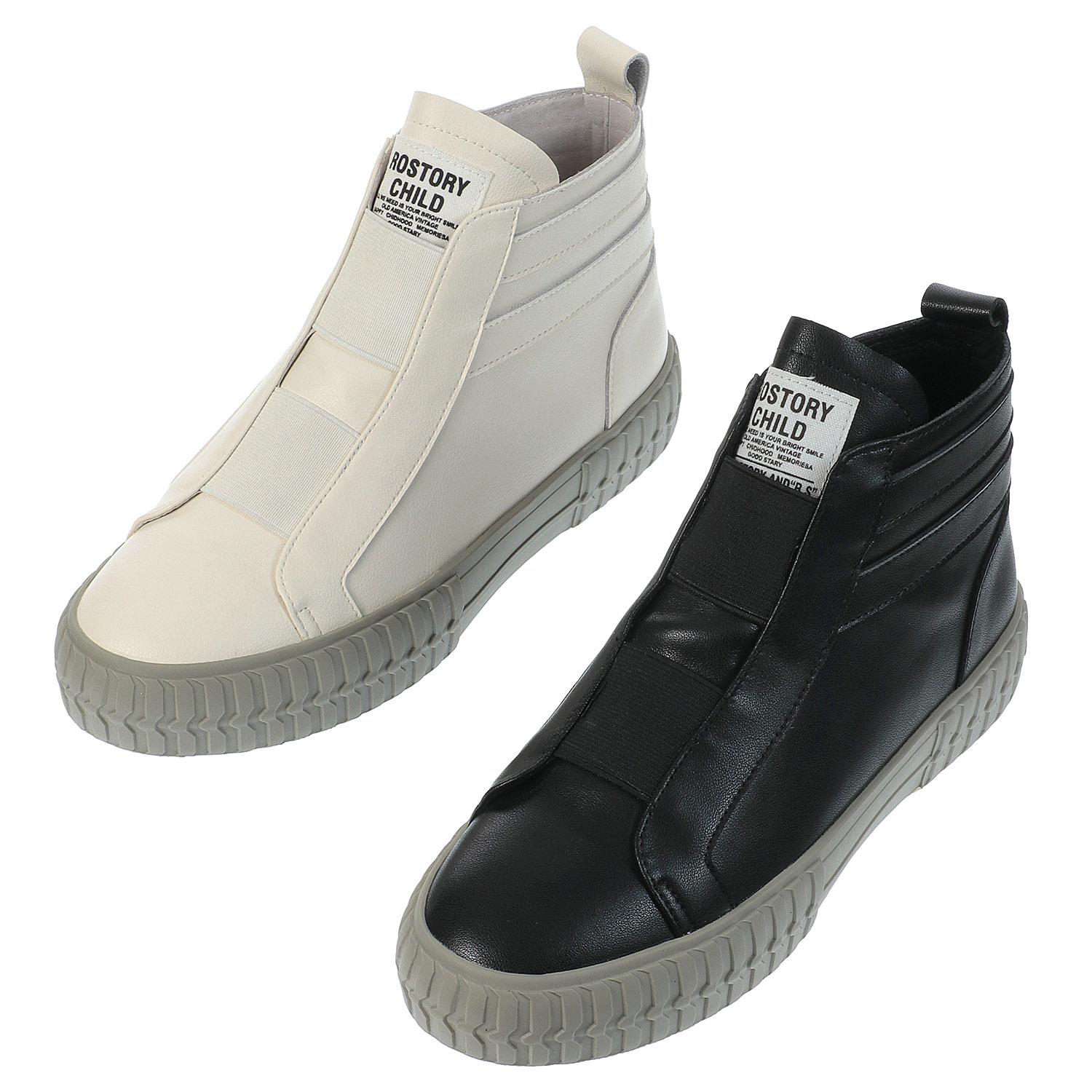 ROSTORY CHILD レザーハイカットスニーカー 3008