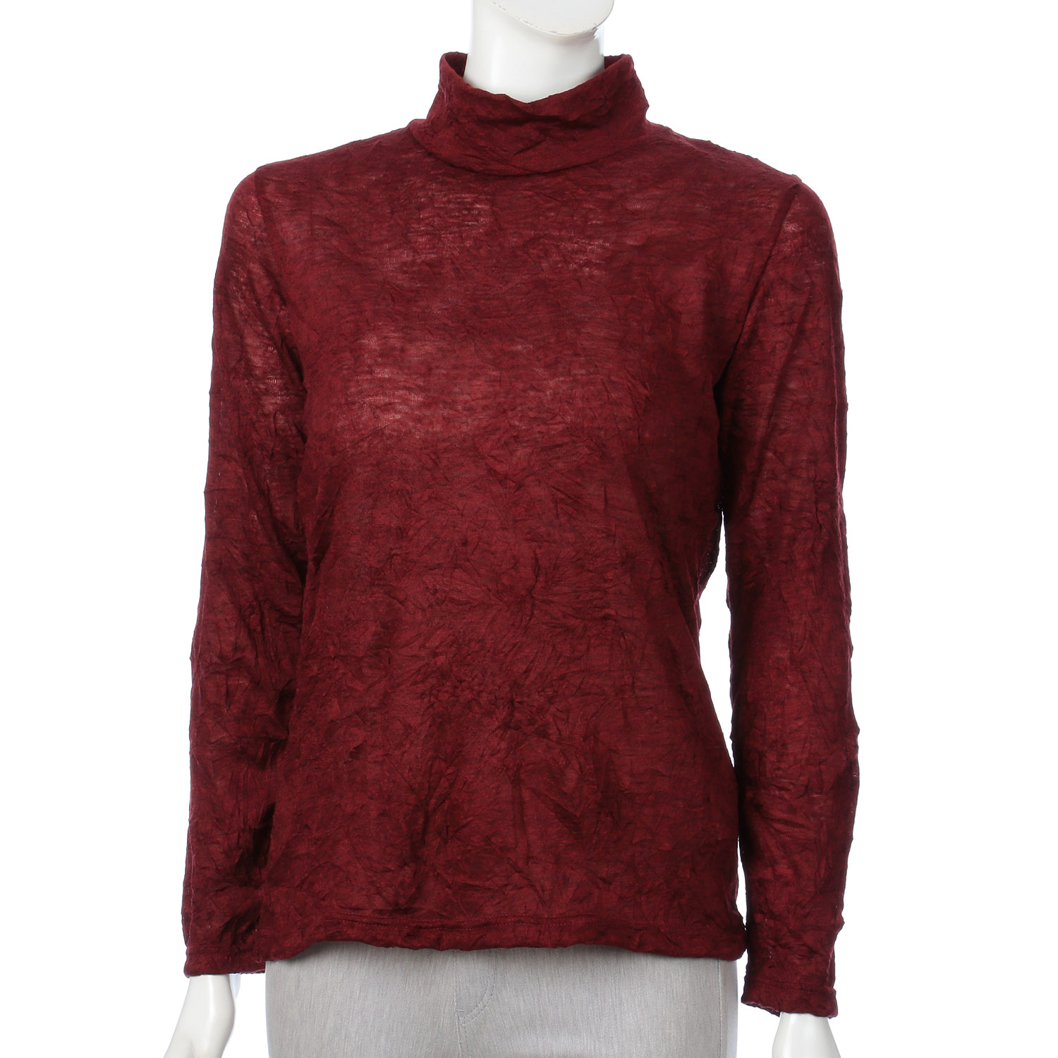 ワッシャーハイネックカットソー